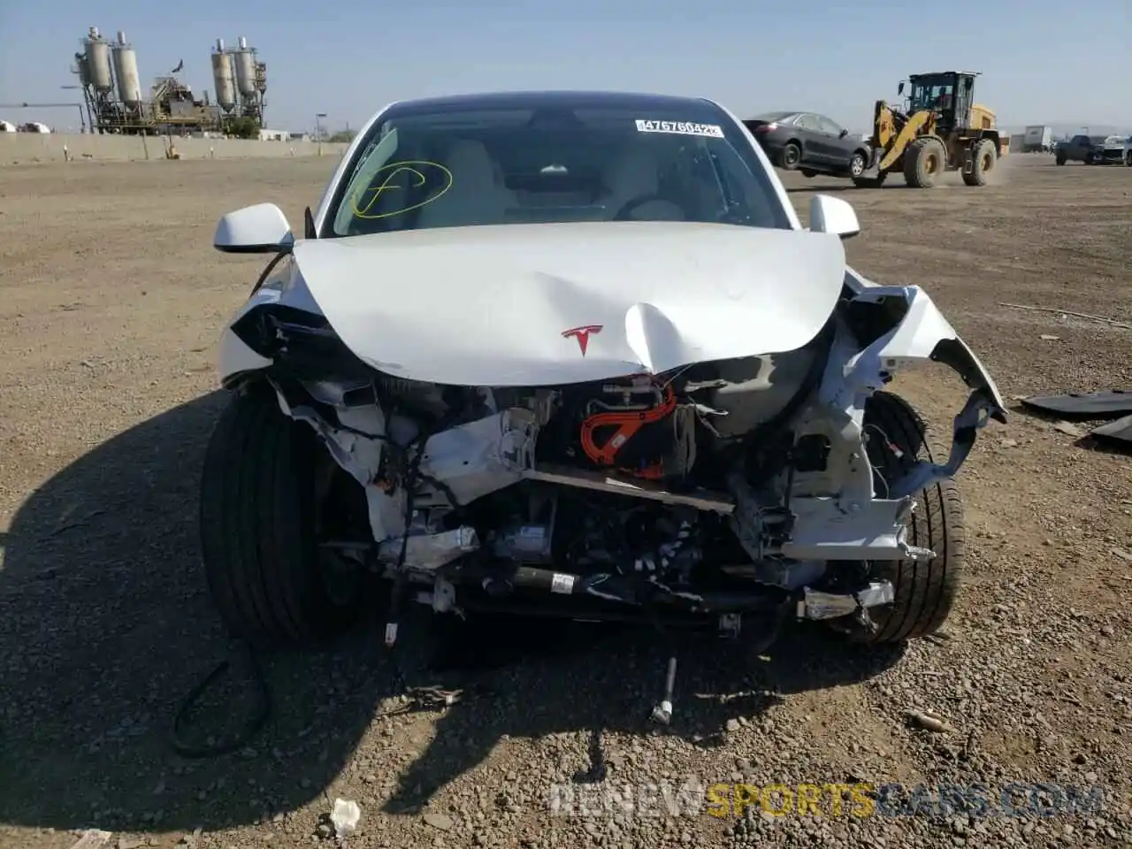 9 Photograph of a damaged car 5YJYGDEEXLF056625 TESLA MODEL Y 2020