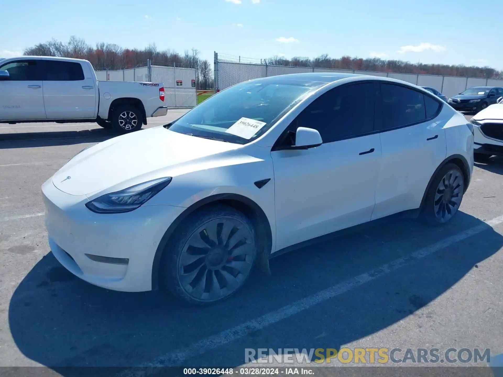 2 Photograph of a damaged car 5YJYGDEF0LF011931 TESLA MODEL Y 2020