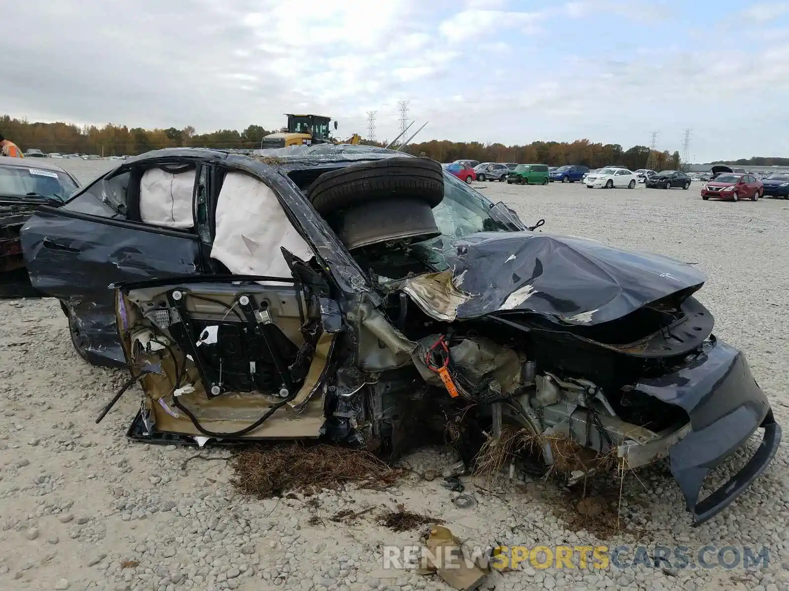 1 Photograph of a damaged car 5YJYGDEF0LF027952 TESLA MODEL Y 2020