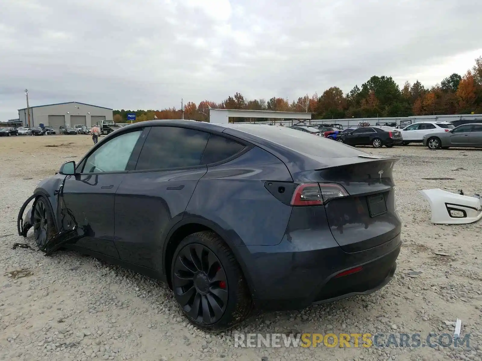 3 Photograph of a damaged car 5YJYGDEF0LF027952 TESLA MODEL Y 2020