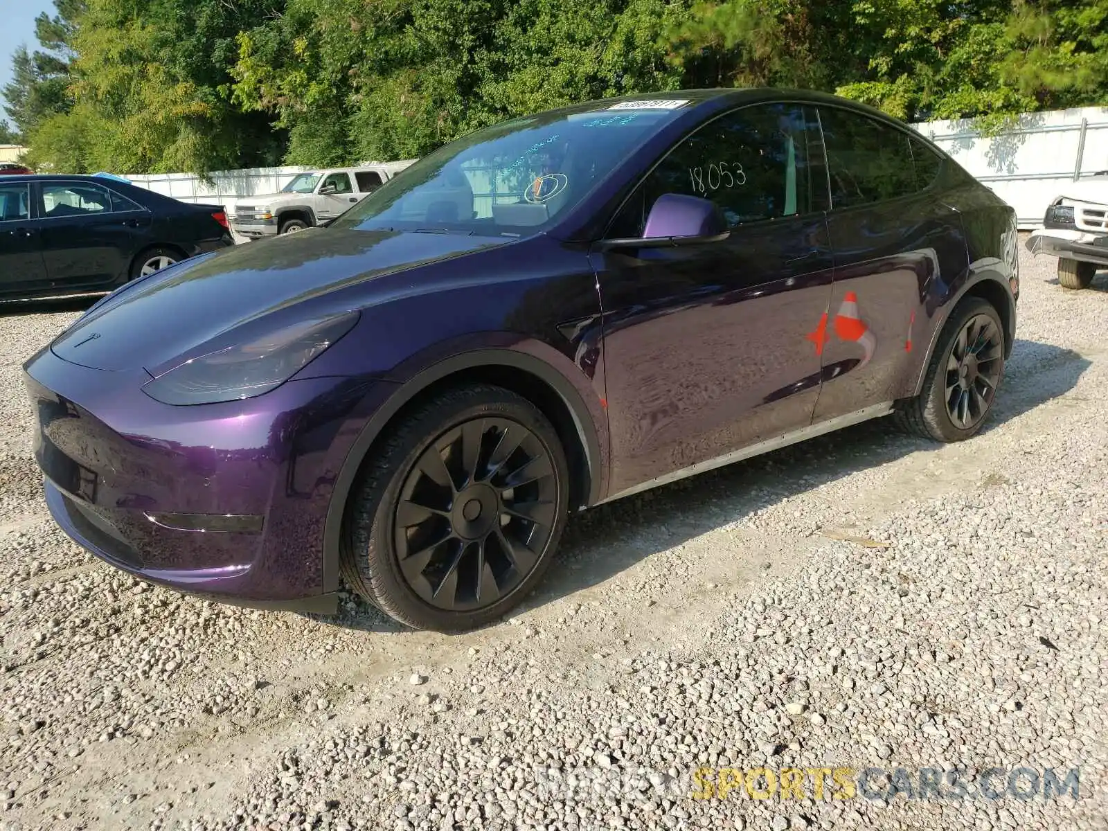 2 Photograph of a damaged car 5YJYGDEF0LF037719 TESLA MODEL Y 2020