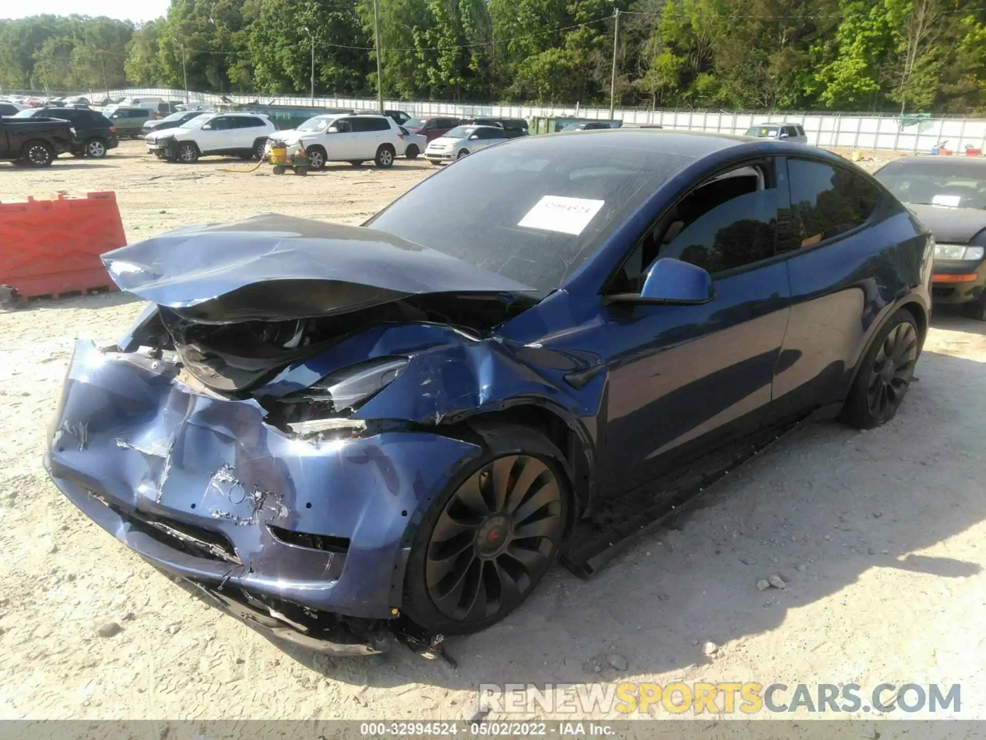 2 Photograph of a damaged car 5YJYGDEF1LF001344 TESLA MODEL Y 2020