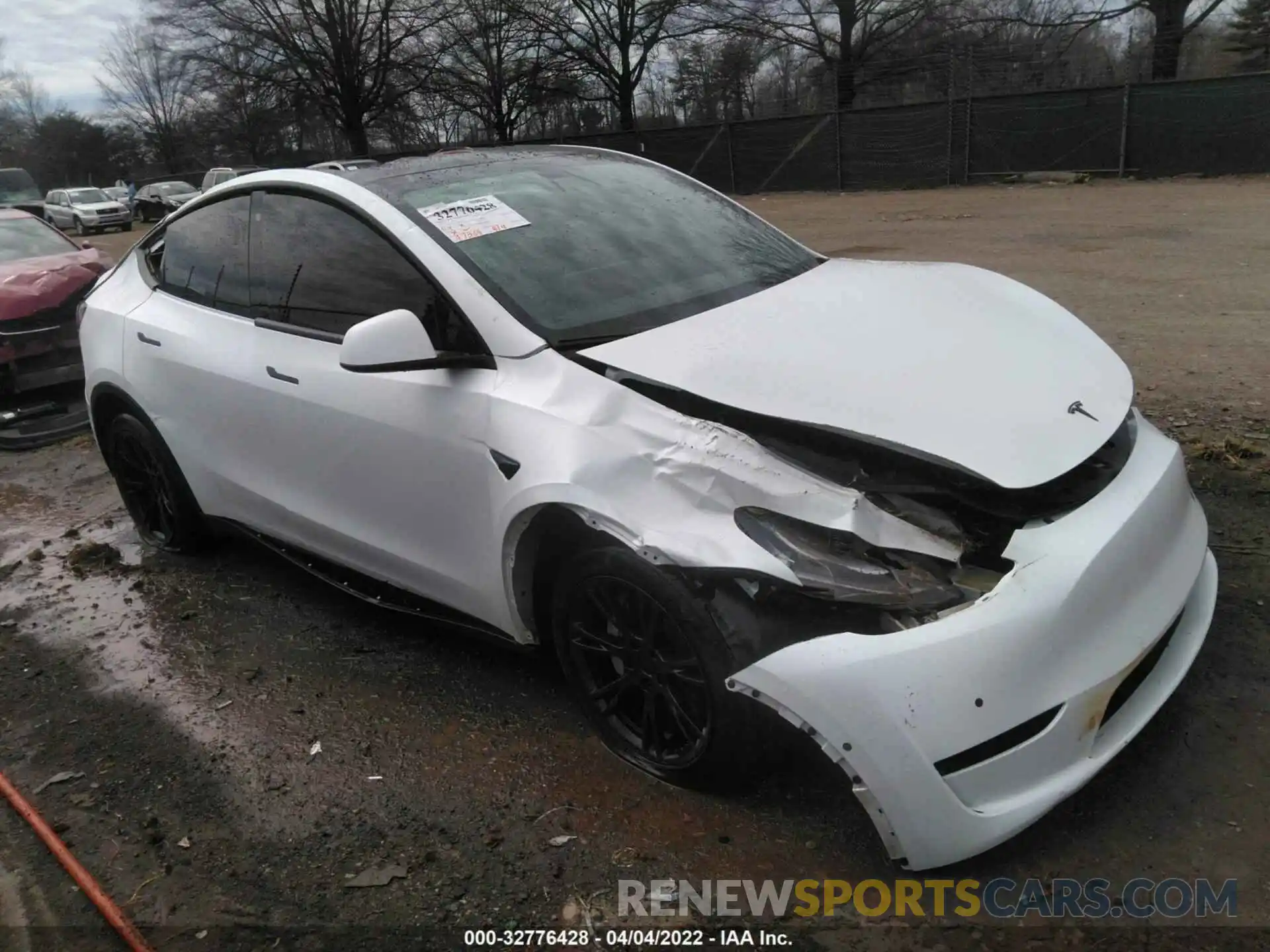 1 Photograph of a damaged car 5YJYGDEF1LF002588 TESLA MODEL Y 2020