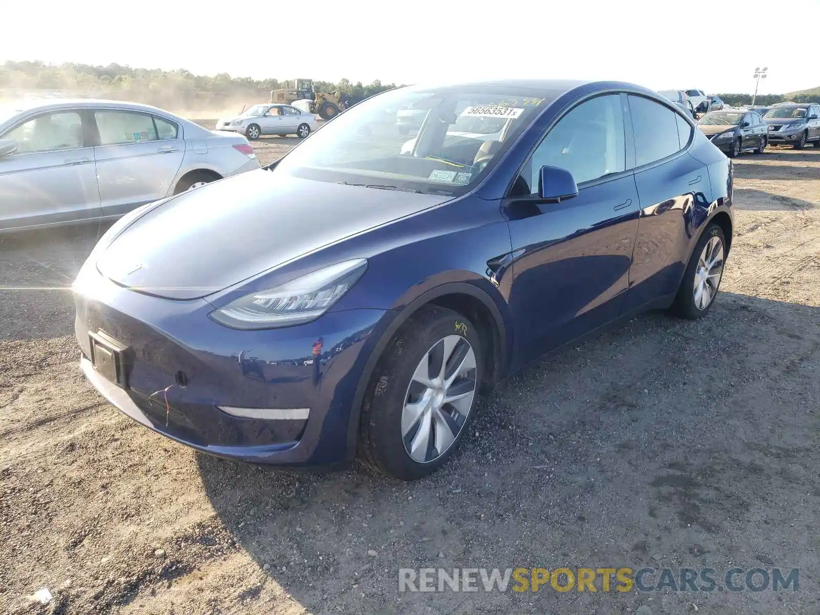 2 Photograph of a damaged car 5YJYGDEF1LF005717 TESLA MODEL Y 2020