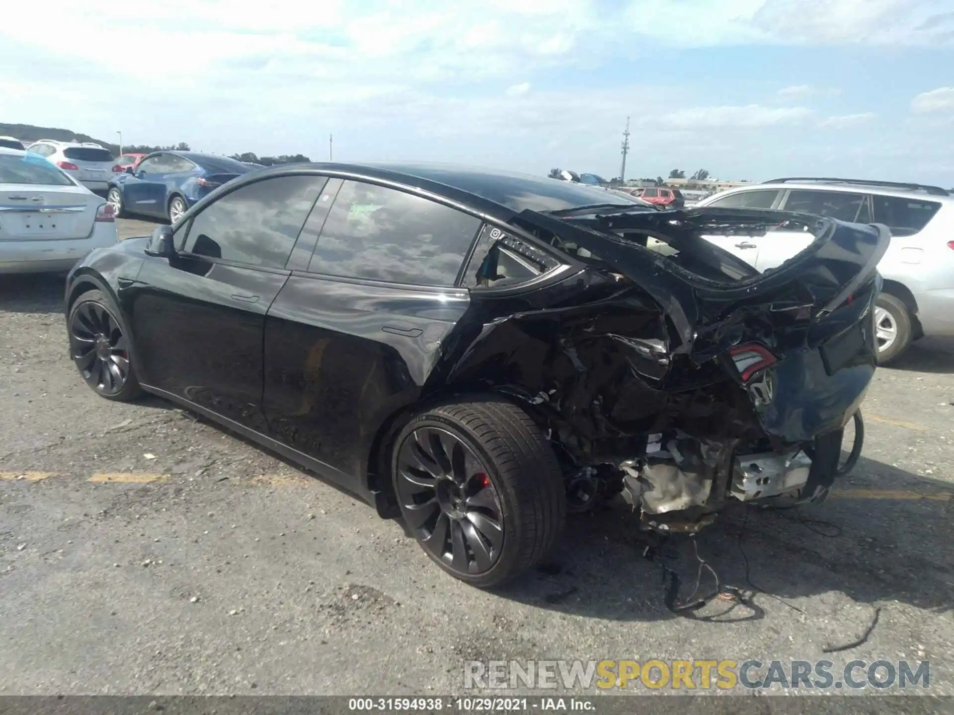 3 Photograph of a damaged car 5YJYGDEF1LF028091 TESLA MODEL Y 2020