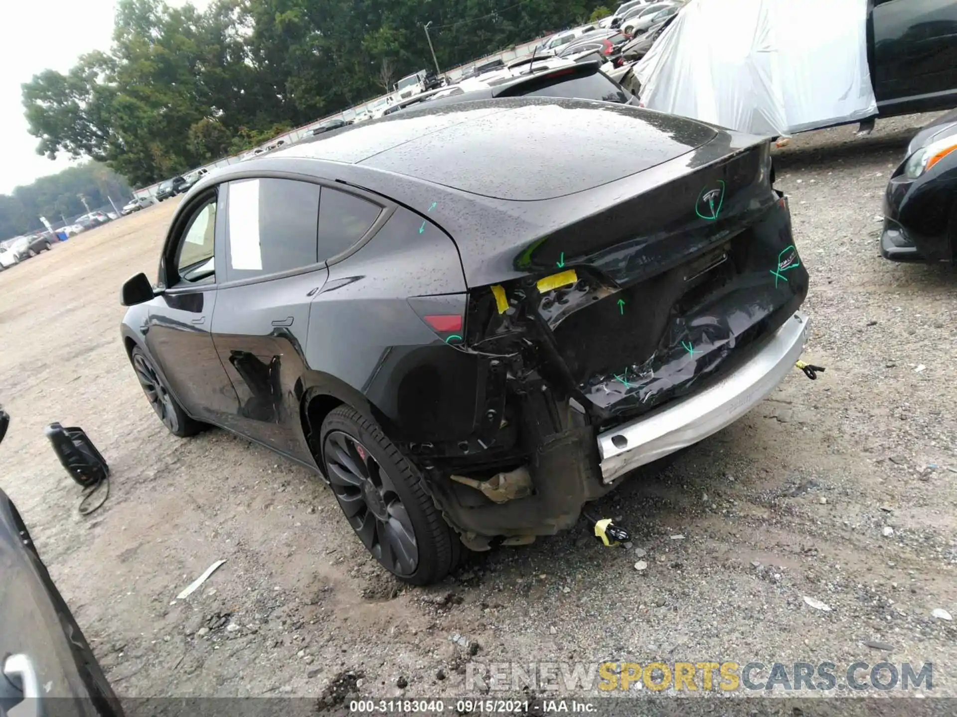 3 Photograph of a damaged car 5YJYGDEF1LF038443 TESLA MODEL Y 2020