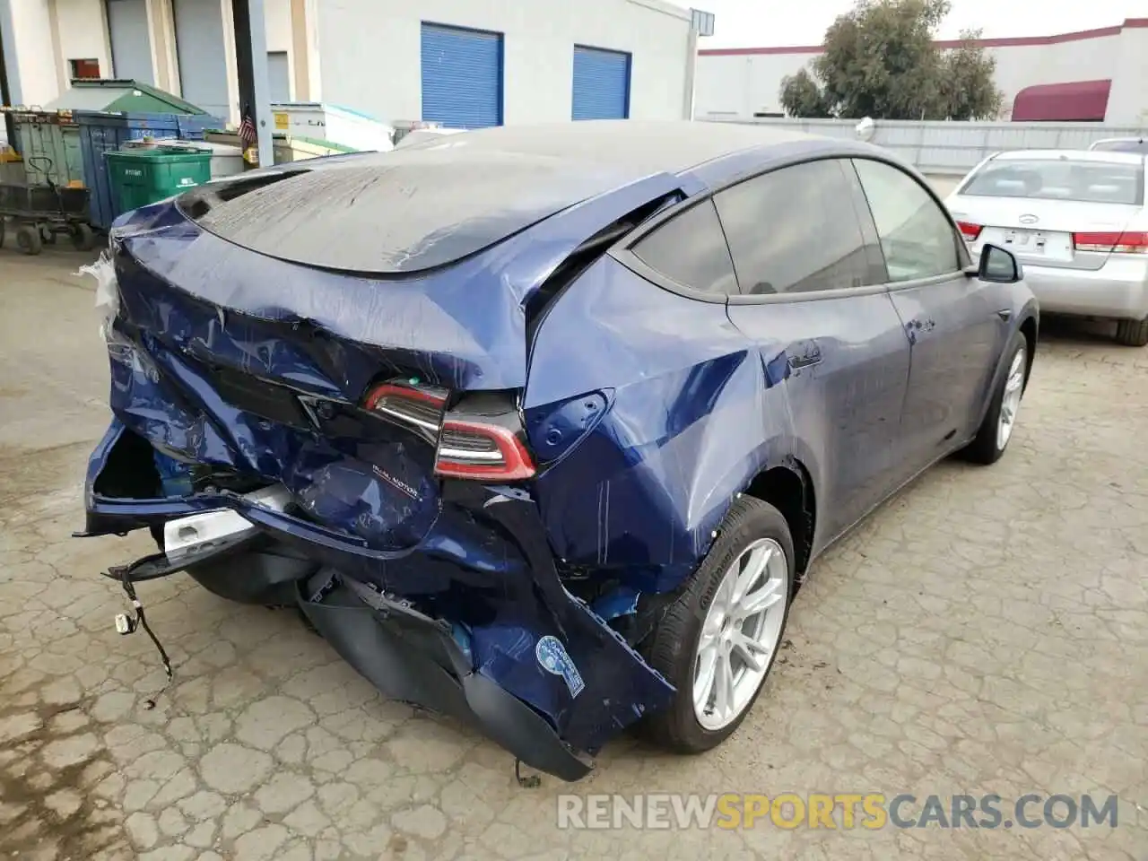 4 Photograph of a damaged car 5YJYGDEF1LF038491 TESLA MODEL Y 2020