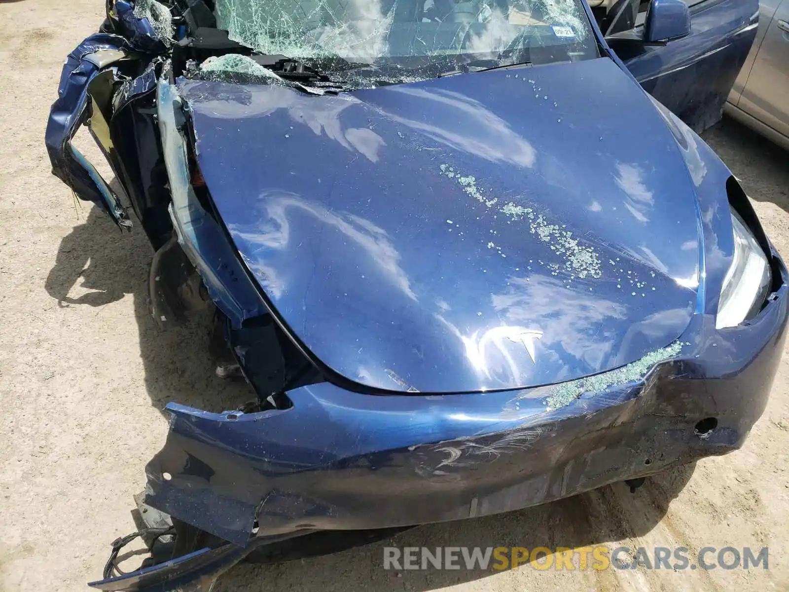 7 Photograph of a damaged car 5YJYGDEF1LF049622 TESLA MODEL Y 2020