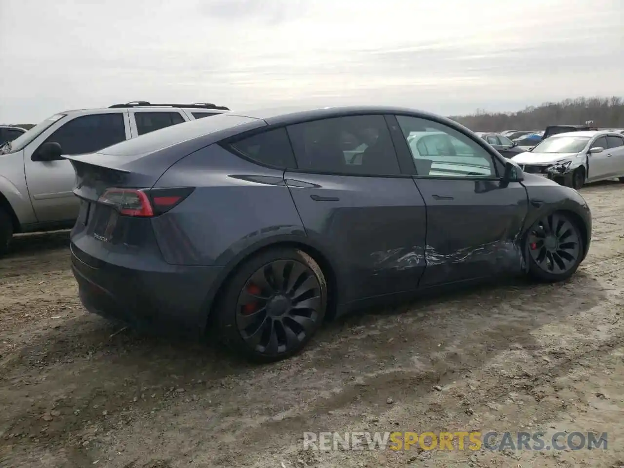 3 Фотография поврежденного автомобиля 5YJYGDEF1LF050172 TESLA MODEL Y 2020