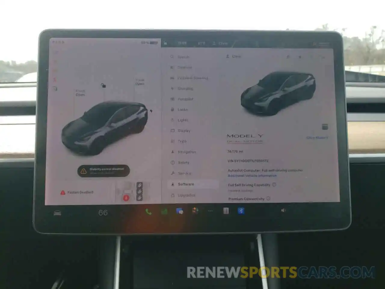 9 Photograph of a damaged car 5YJYGDEF1LF050172 TESLA MODEL Y 2020