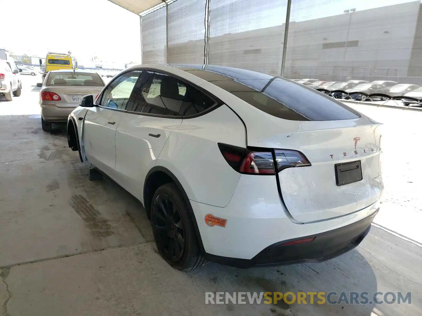 3 Photograph of a damaged car 5YJYGDEF2LF004205 TESLA MODEL Y 2020