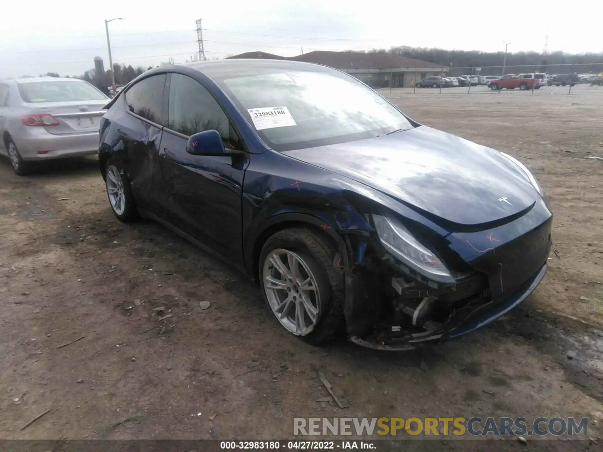 1 Photograph of a damaged car 5YJYGDEF2LF005659 TESLA MODEL Y 2020