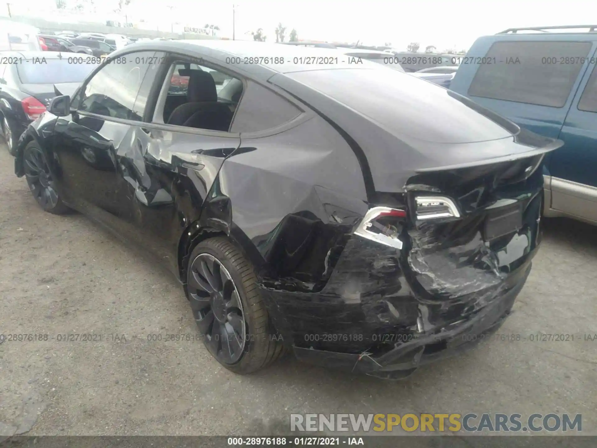 3 Photograph of a damaged car 5YJYGDEF2LF012191 TESLA MODEL Y 2020