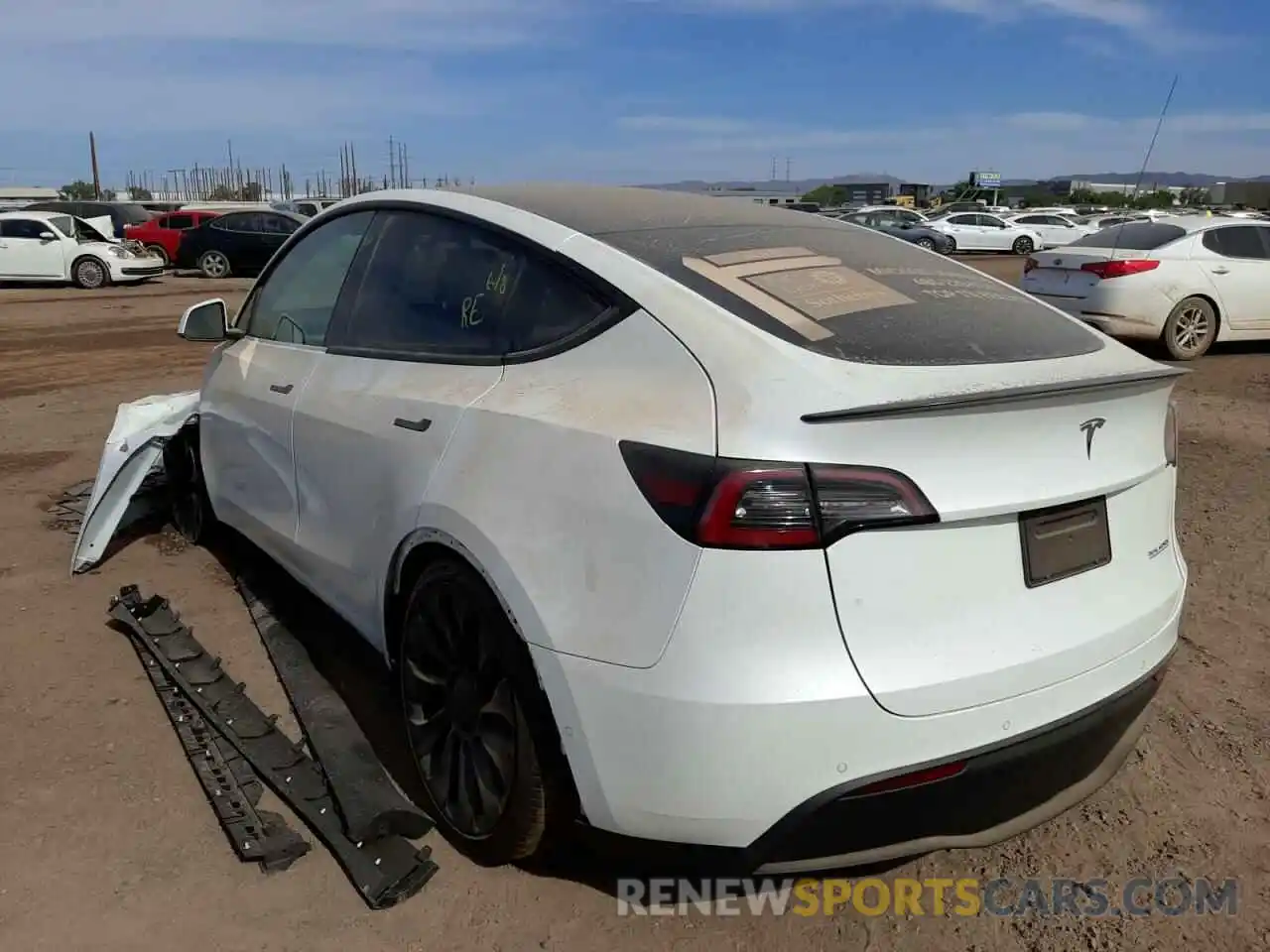 3 Photograph of a damaged car 5YJYGDEF2LF018556 TESLA MODEL Y 2020