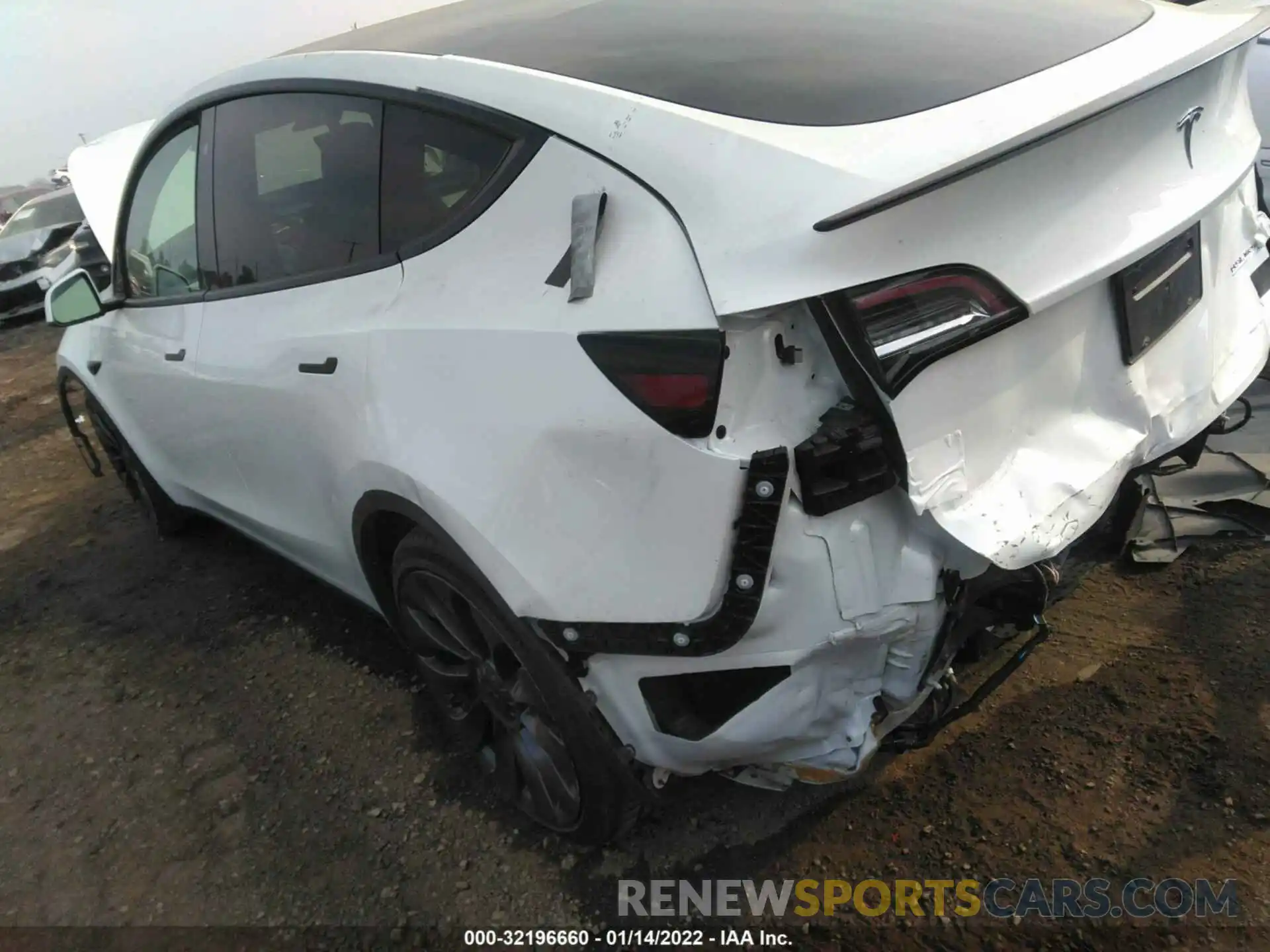 3 Photograph of a damaged car 5YJYGDEF2LF021831 TESLA MODEL Y 2020