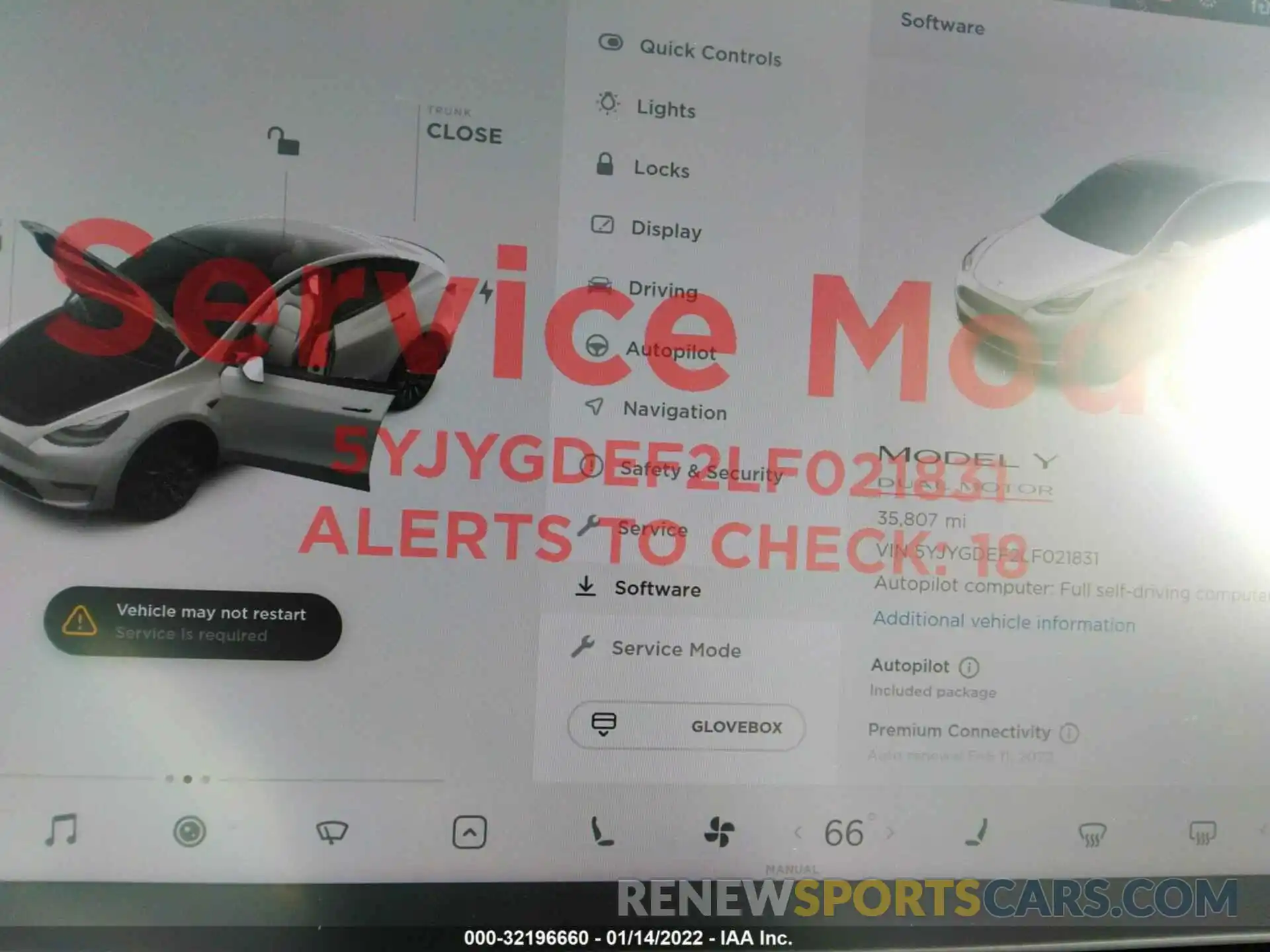 7 Photograph of a damaged car 5YJYGDEF2LF021831 TESLA MODEL Y 2020