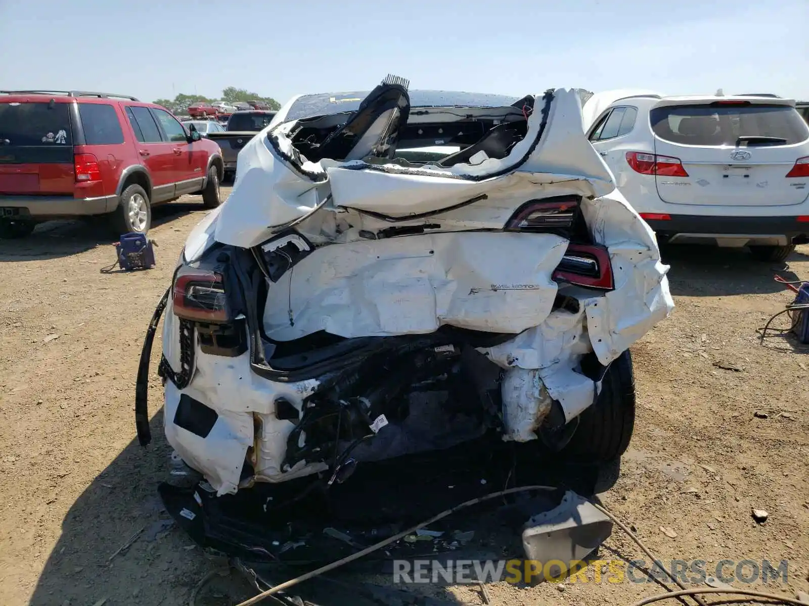 9 Photograph of a damaged car 5YJYGDEF2LF023871 TESLA MODEL Y 2020