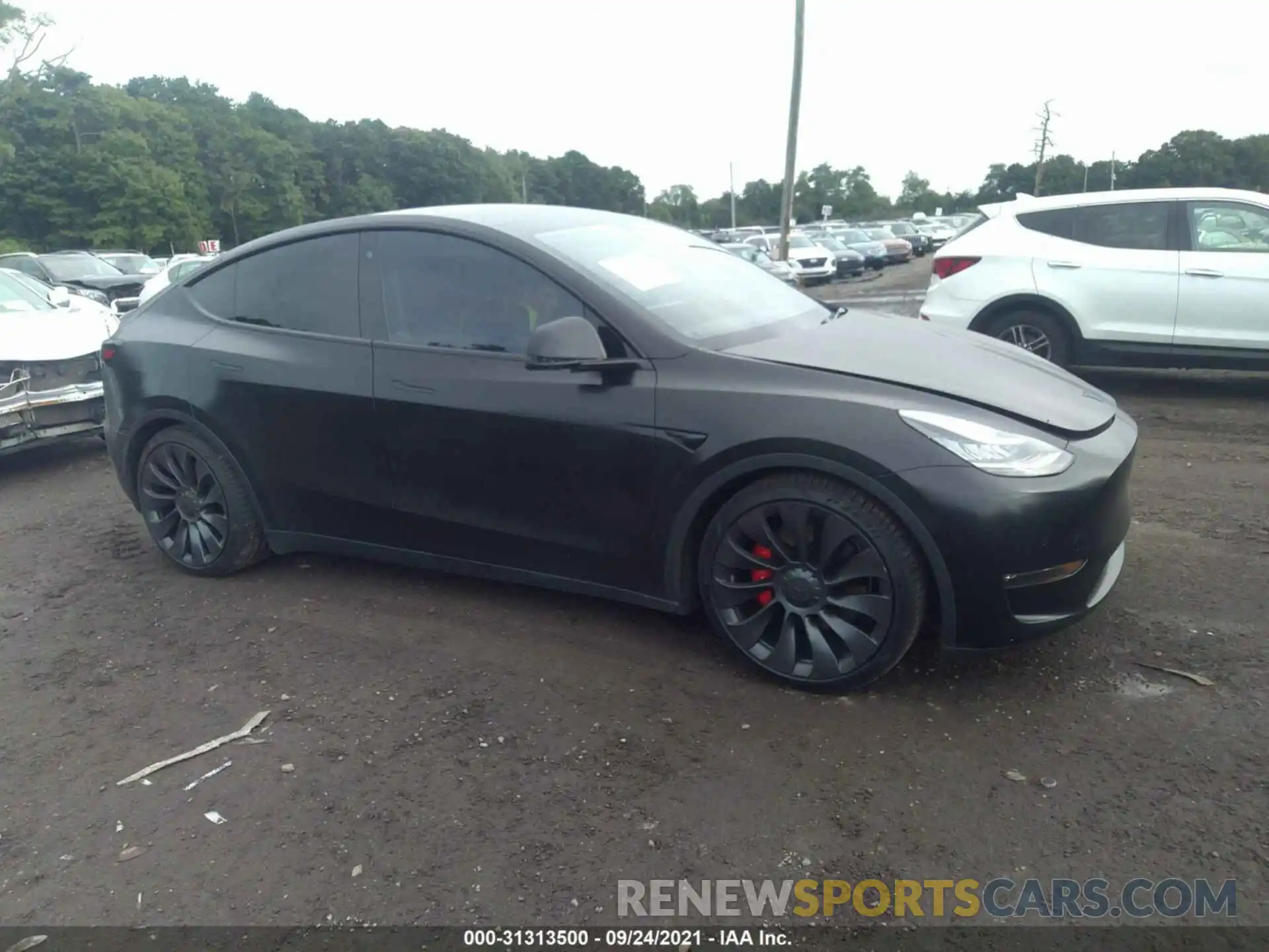 1 Photograph of a damaged car 5YJYGDEF2LF027970 TESLA MODEL Y 2020