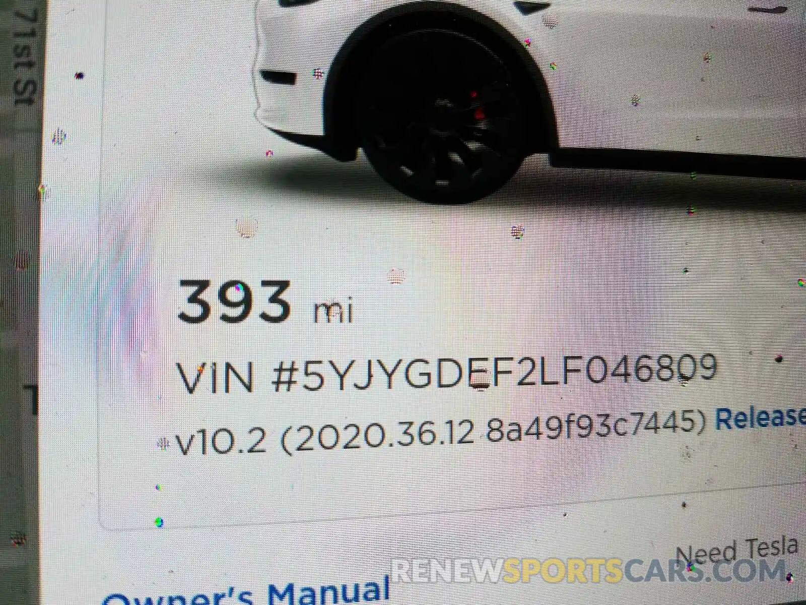 8 Photograph of a damaged car 5YJYGDEF2LF046809 TESLA MODEL Y 2020