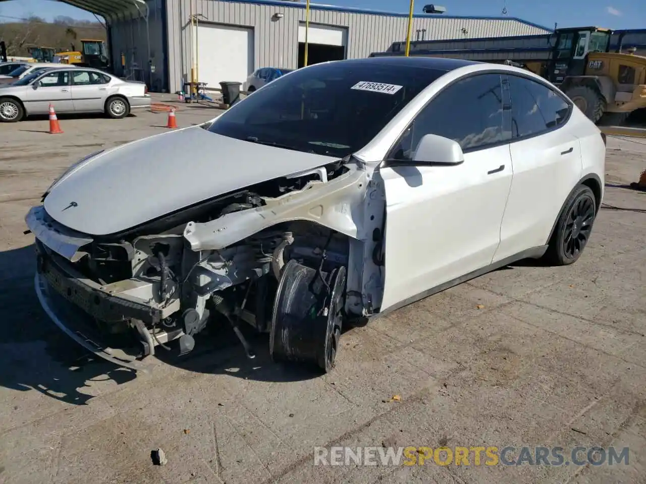 1 Photograph of a damaged car 5YJYGDEF3LF001975 TESLA MODEL Y 2020