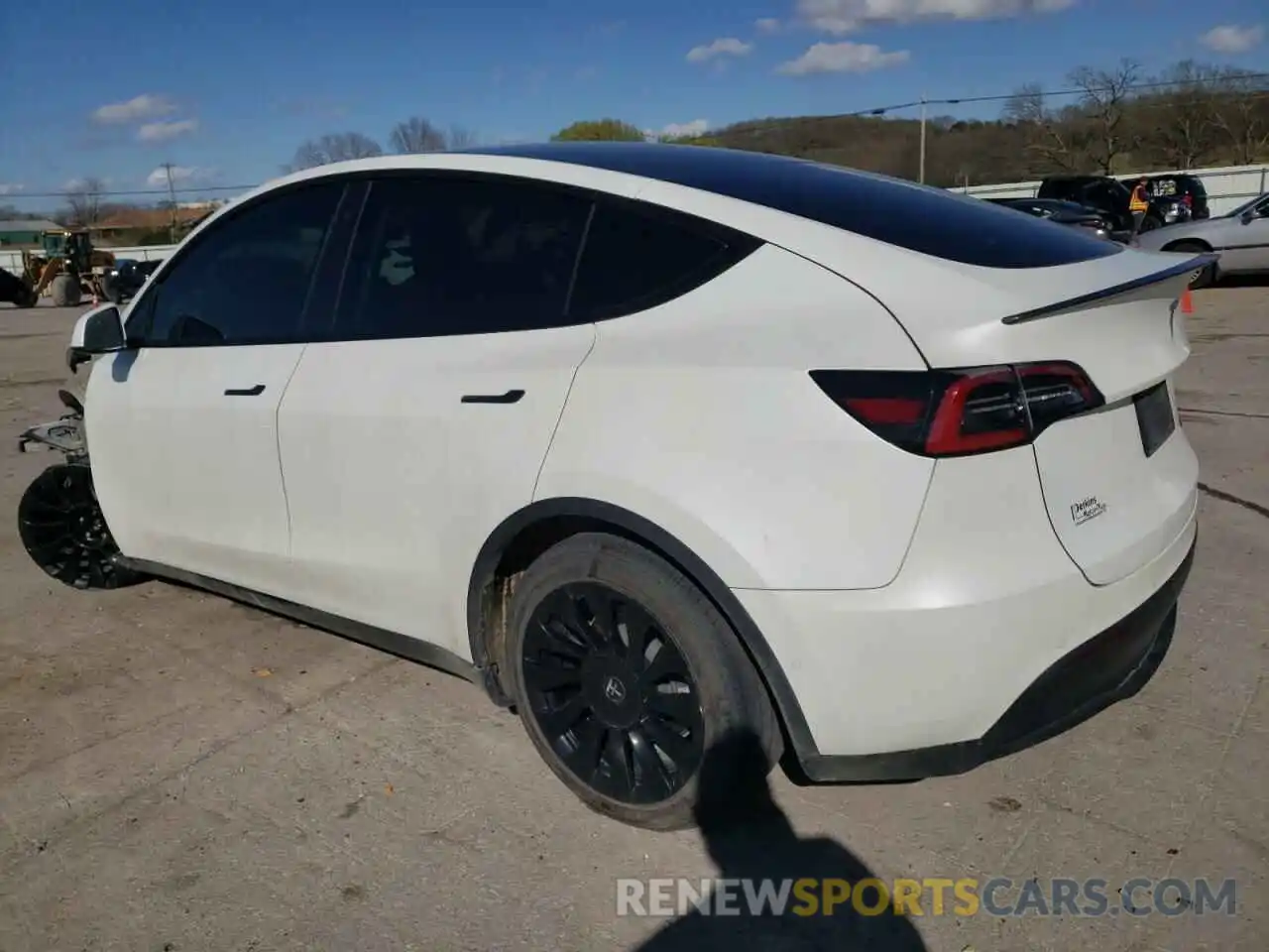 2 Photograph of a damaged car 5YJYGDEF3LF001975 TESLA MODEL Y 2020