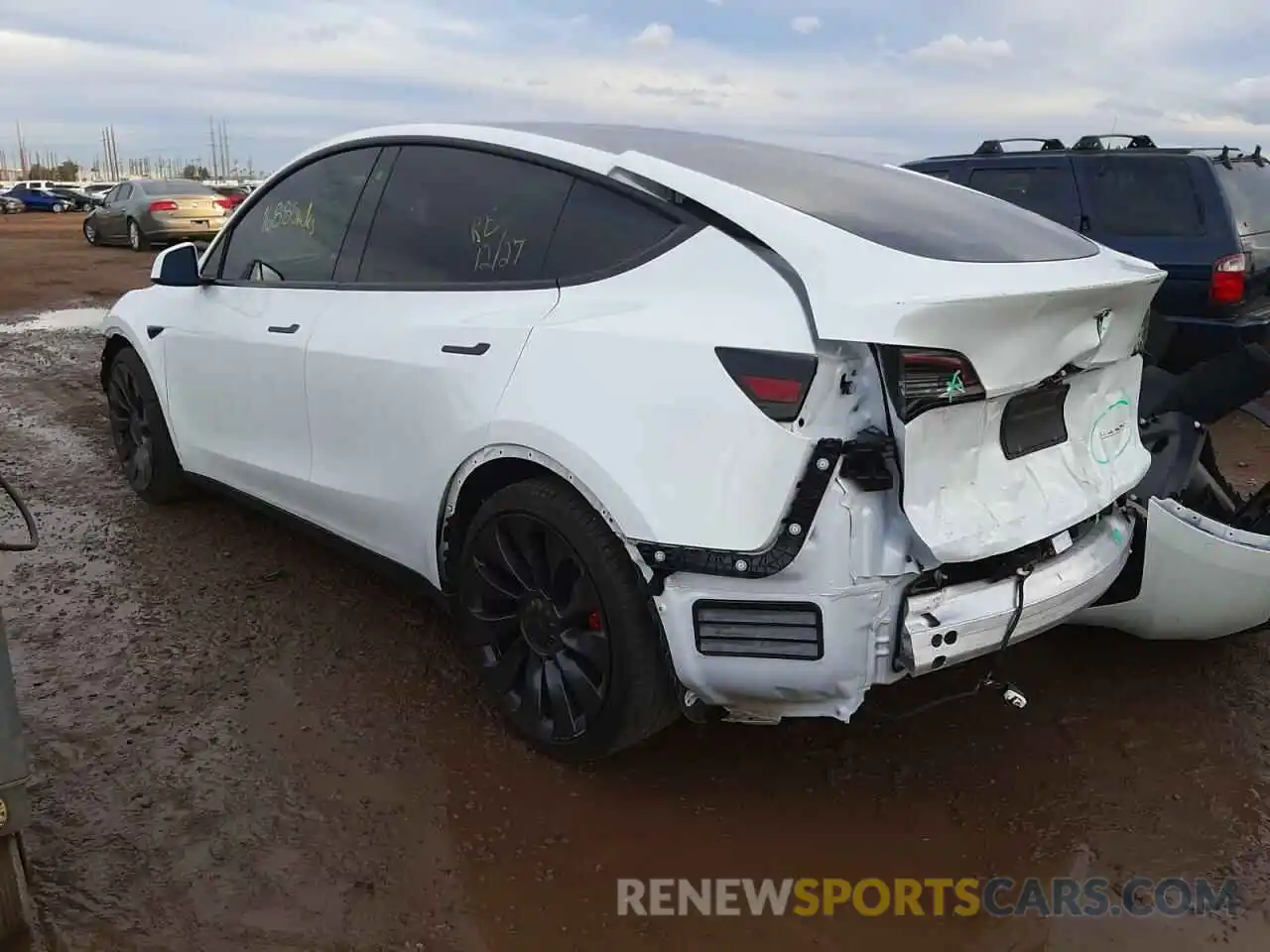 3 Photograph of a damaged car 5YJYGDEF3LF003483 TESLA MODEL Y 2020