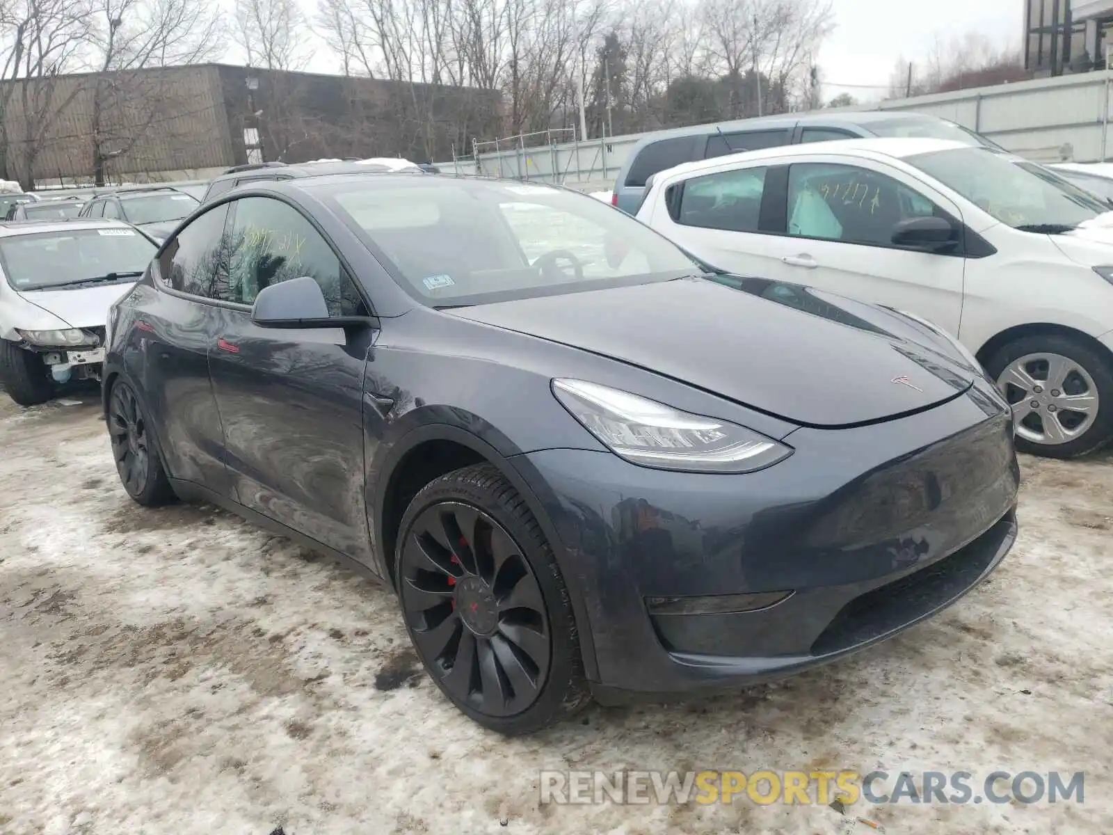 1 Photograph of a damaged car 5YJYGDEF3LF011440 TESLA MODEL Y 2020