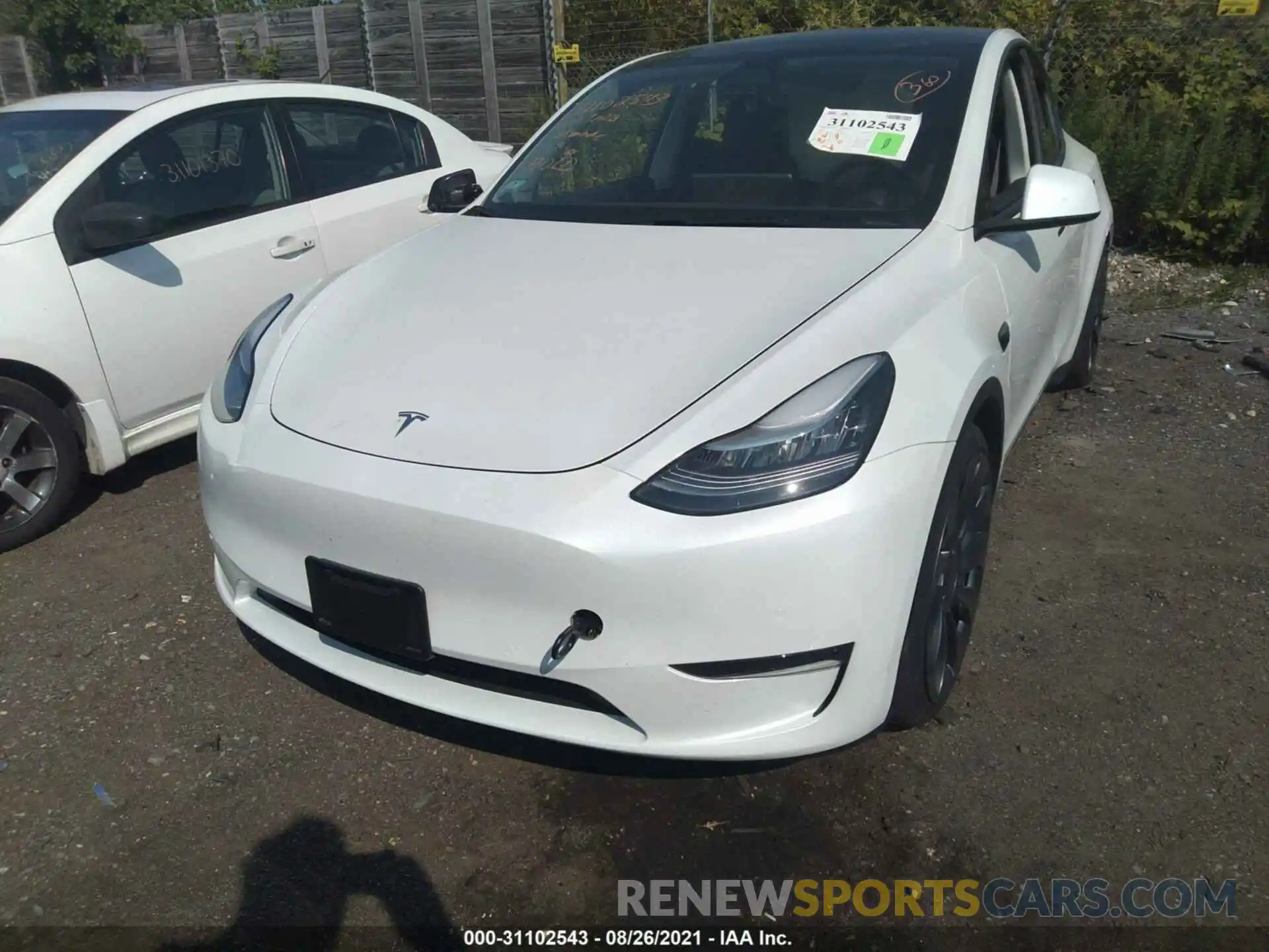 10 Photograph of a damaged car 5YJYGDEF3LF012300 TESLA MODEL Y 2020