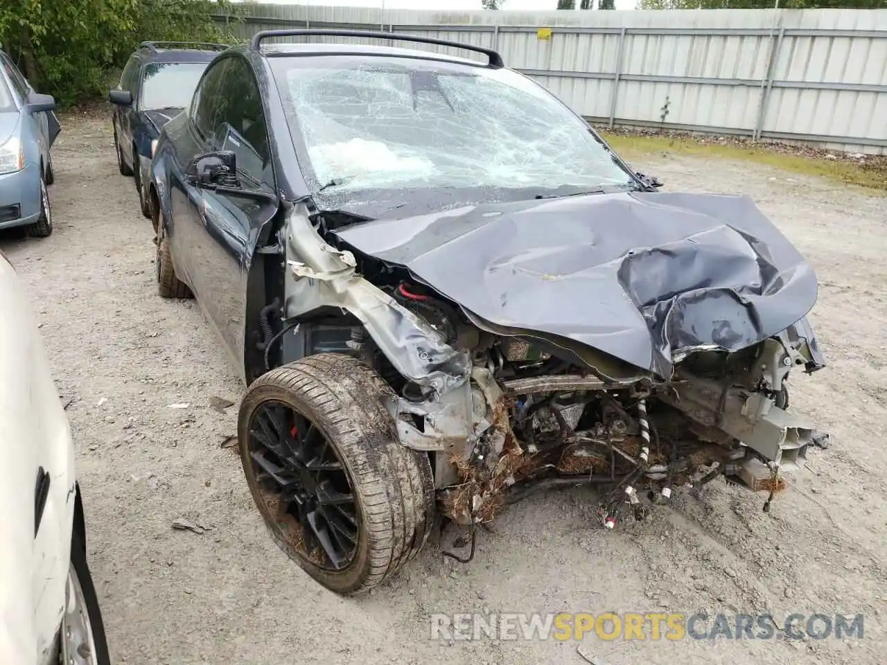 1 Photograph of a damaged car 5YJYGDEF3LF022681 TESLA MODEL Y 2020