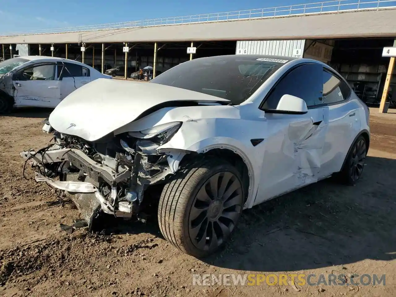 1 Photograph of a damaged car 5YJYGDEF3LF034832 TESLA MODEL Y 2020