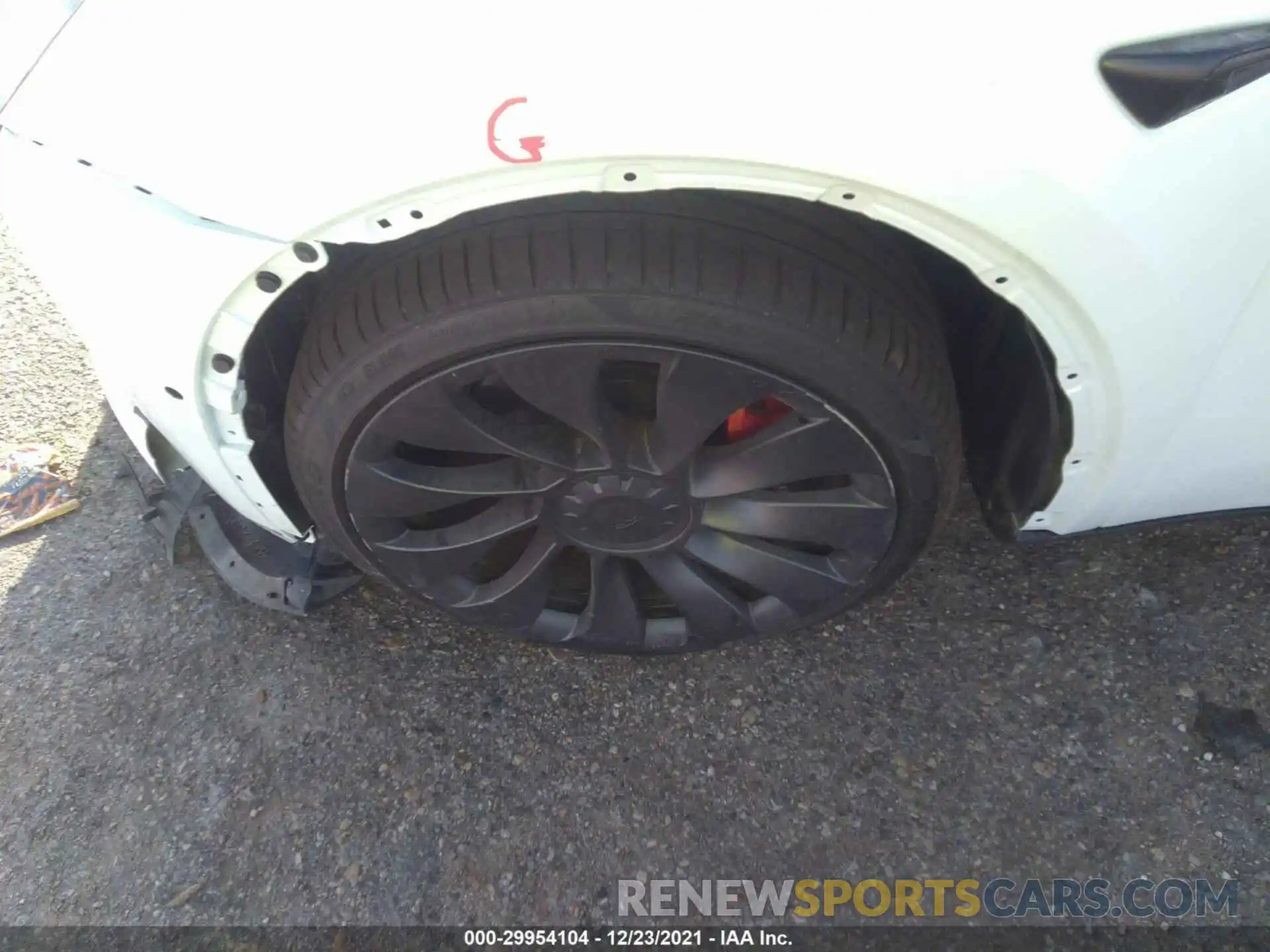 12 Photograph of a damaged car 5YJYGDEF3LF040775 TESLA MODEL Y 2020