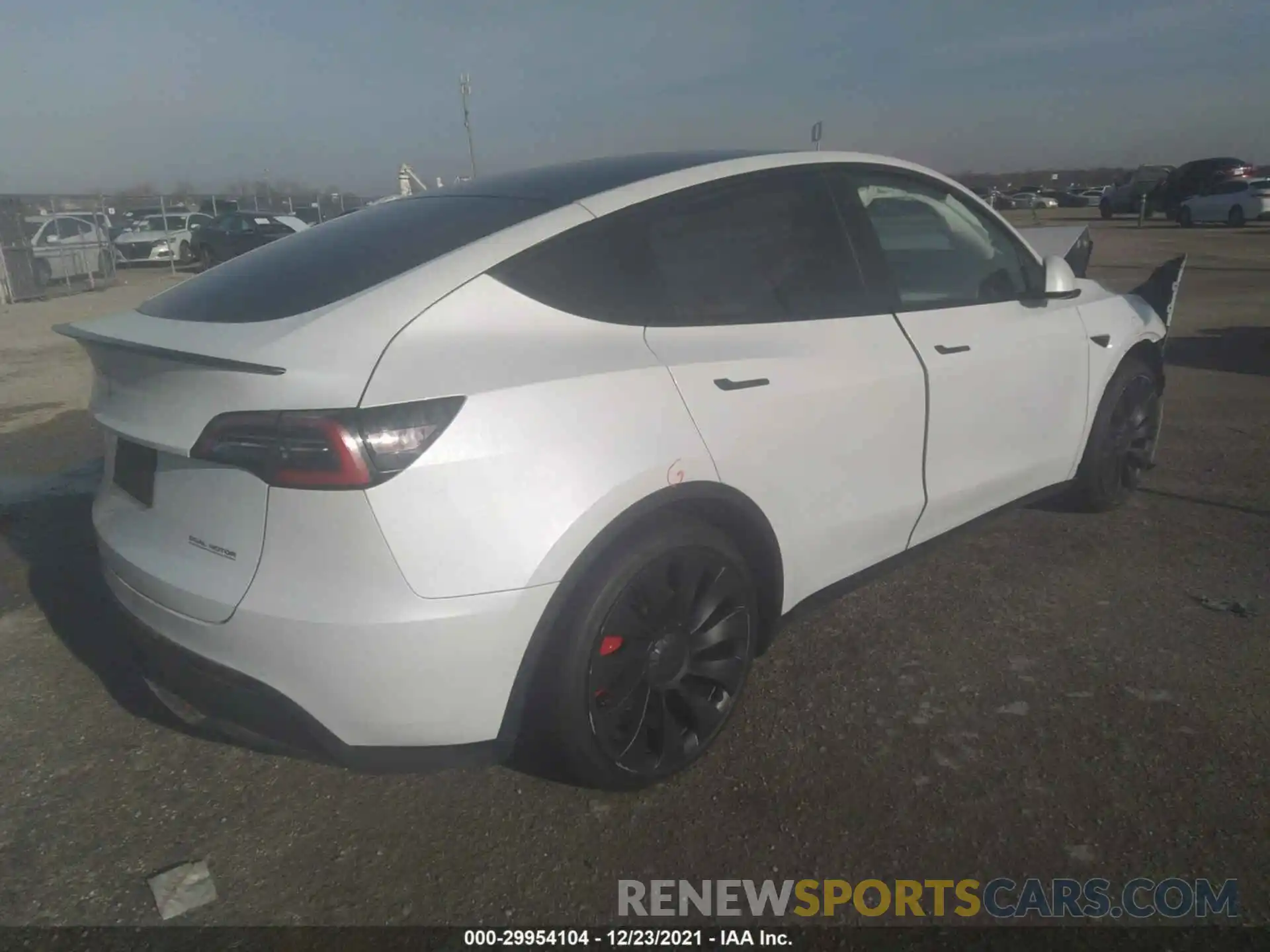 4 Фотография поврежденного автомобиля 5YJYGDEF3LF040775 TESLA MODEL Y 2020