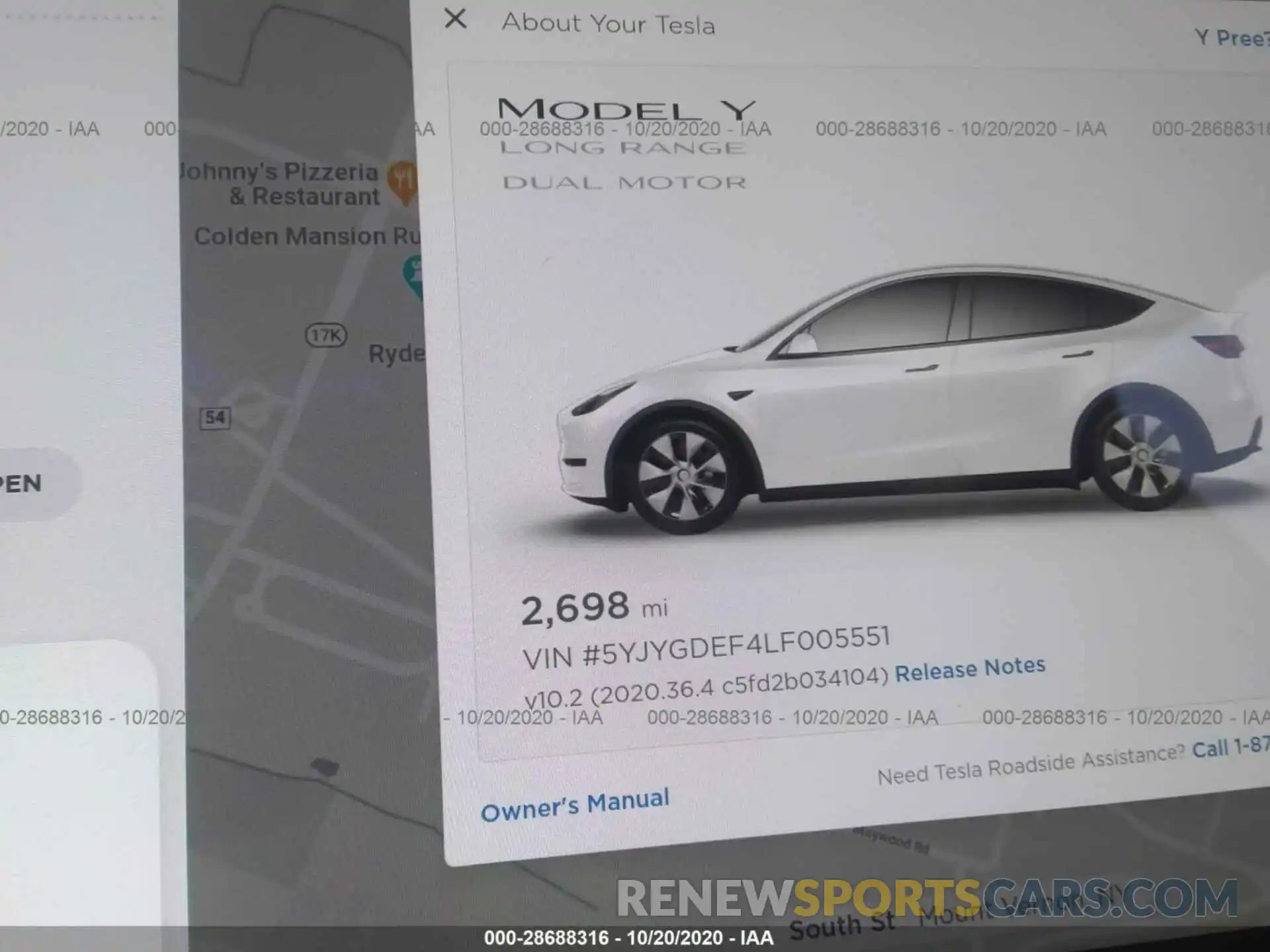 7 Photograph of a damaged car 5YJYGDEF4LF005551 TESLA MODEL Y 2020