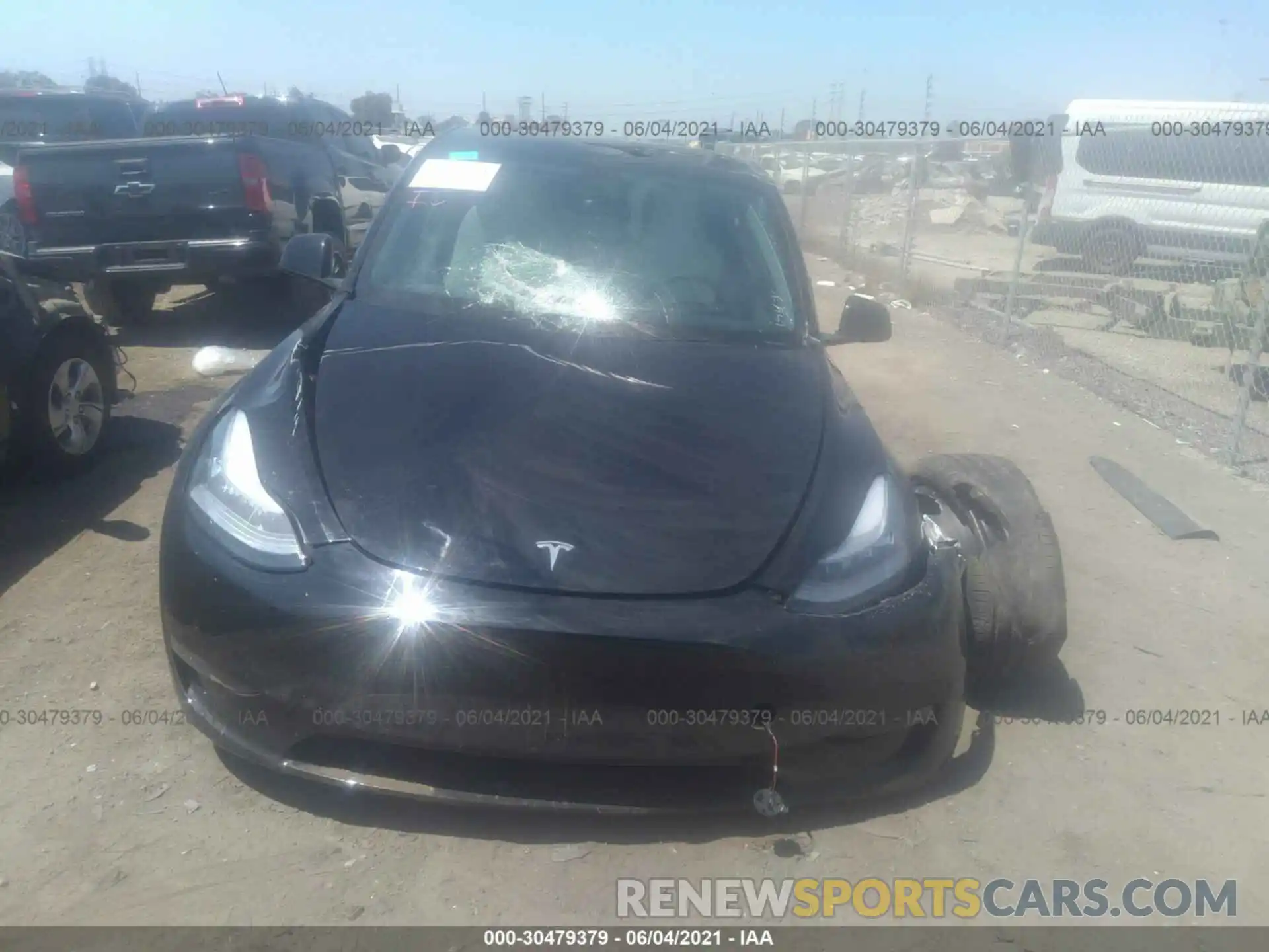 6 Photograph of a damaged car 5YJYGDEF4LF018283 TESLA MODEL Y 2020