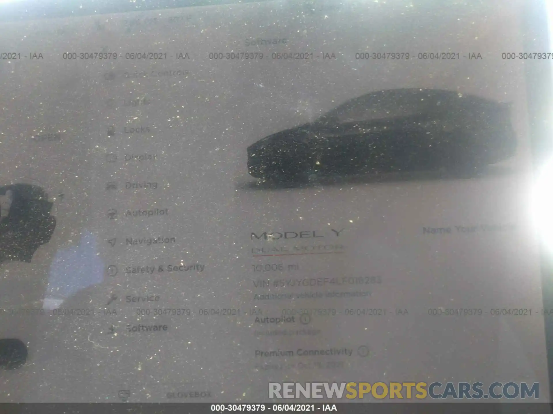 7 Photograph of a damaged car 5YJYGDEF4LF018283 TESLA MODEL Y 2020