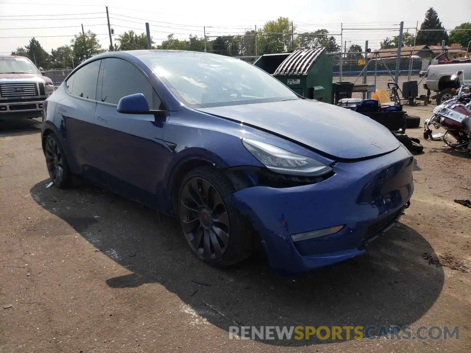 1 Photograph of a damaged car 5YJYGDEF4LF039019 TESLA MODEL Y 2020