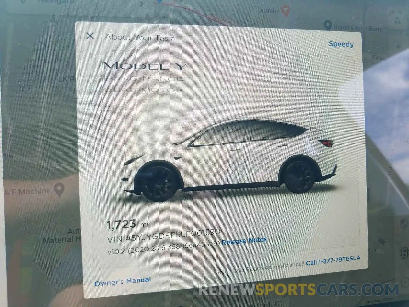 8 Photograph of a damaged car 5YJYGDEF5LF001590 TESLA MODEL Y 2020