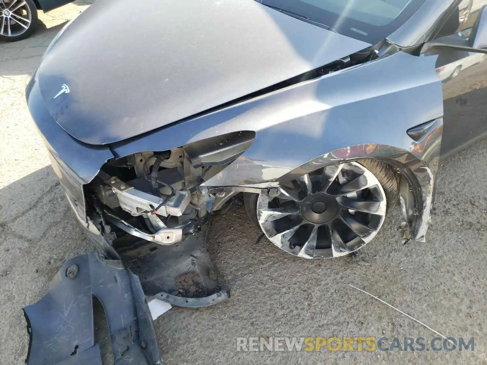 9 Photograph of a damaged car 5YJYGDEF5LF002481 TESLA MODEL Y 2020