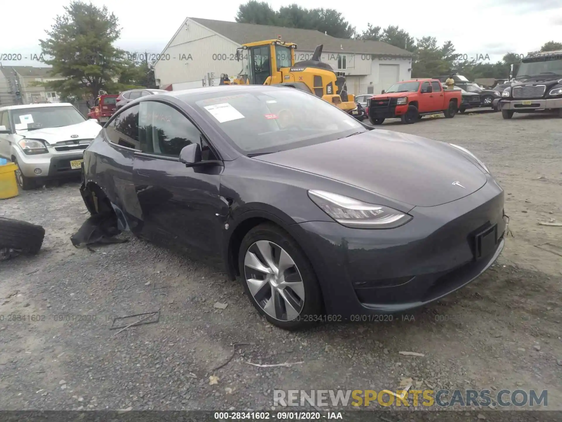 1 Photograph of a damaged car 5YJYGDEF5LF011388 TESLA MODEL Y 2020