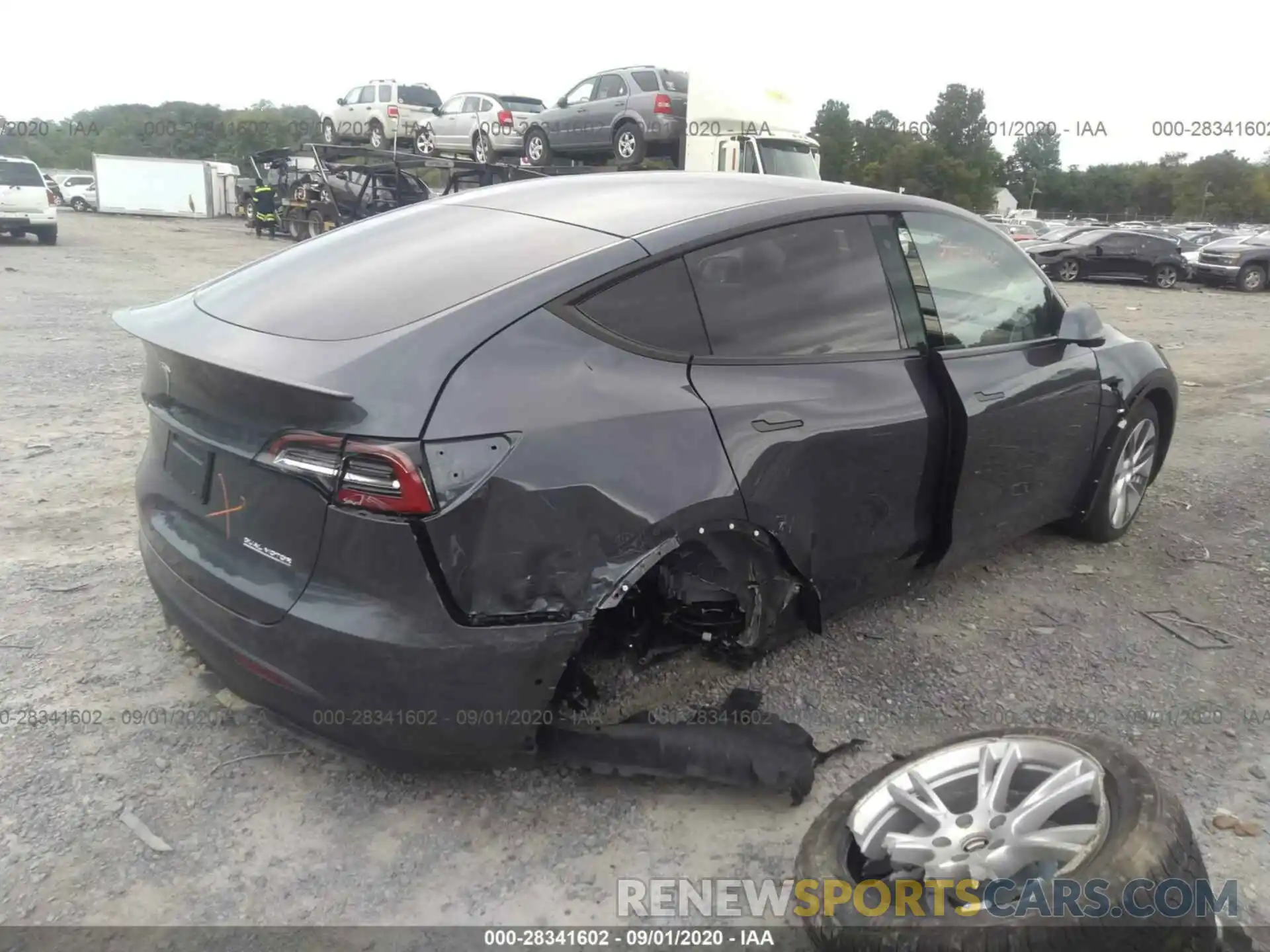 4 Photograph of a damaged car 5YJYGDEF5LF011388 TESLA MODEL Y 2020