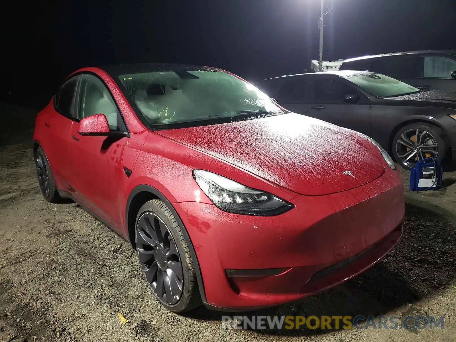 1 Photograph of a damaged car 5YJYGDEF5LF011567 TESLA MODEL Y 2020