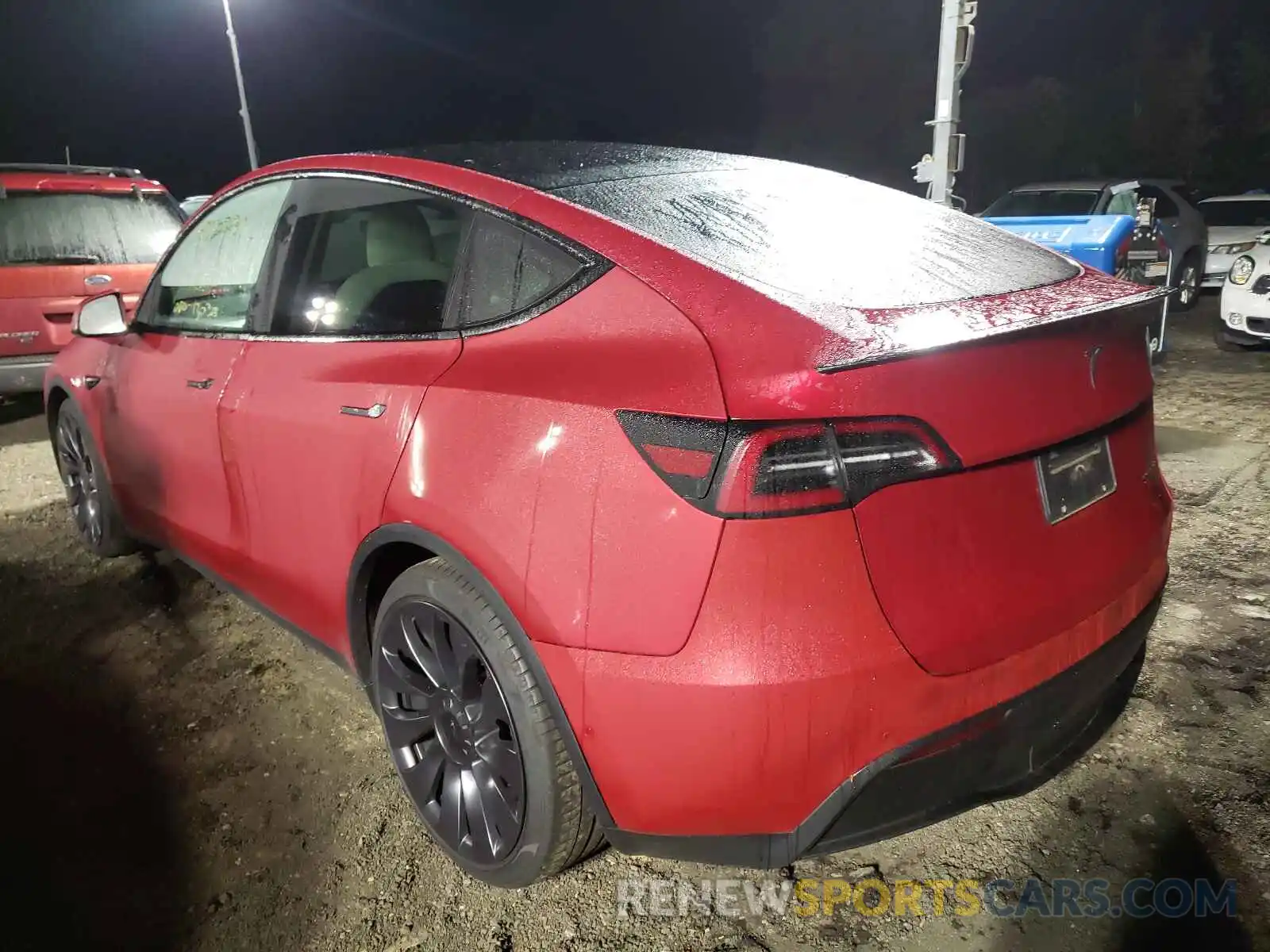 3 Фотография поврежденного автомобиля 5YJYGDEF5LF011567 TESLA MODEL Y 2020