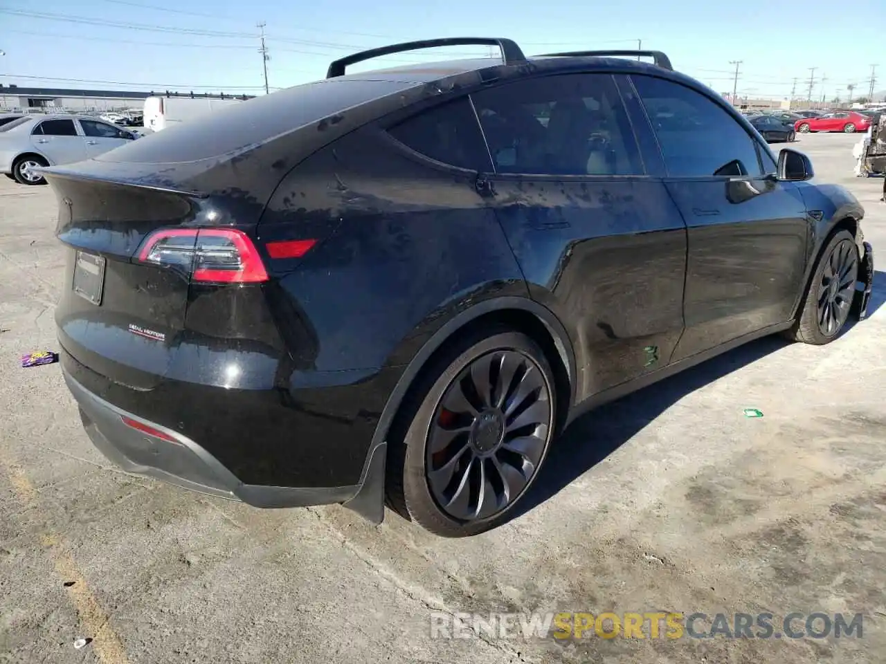 4 Фотография поврежденного автомобиля 5YJYGDEF5LF058775 TESLA MODEL Y 2020