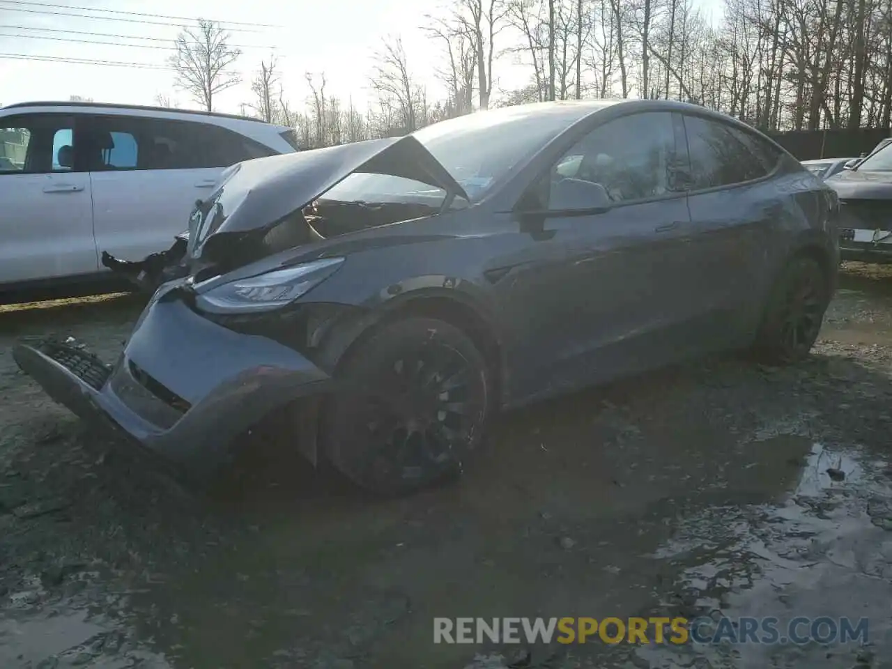 1 Photograph of a damaged car 5YJYGDEF6LF001100 TESLA MODEL Y 2020