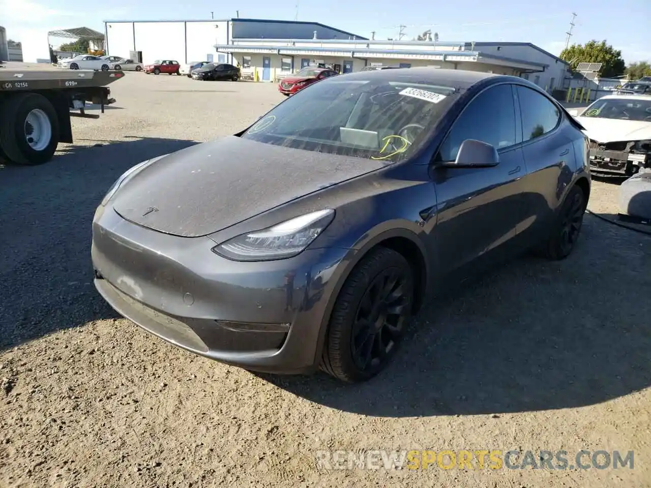 2 Photograph of a damaged car 5YJYGDEF6LF003266 TESLA MODEL Y 2020