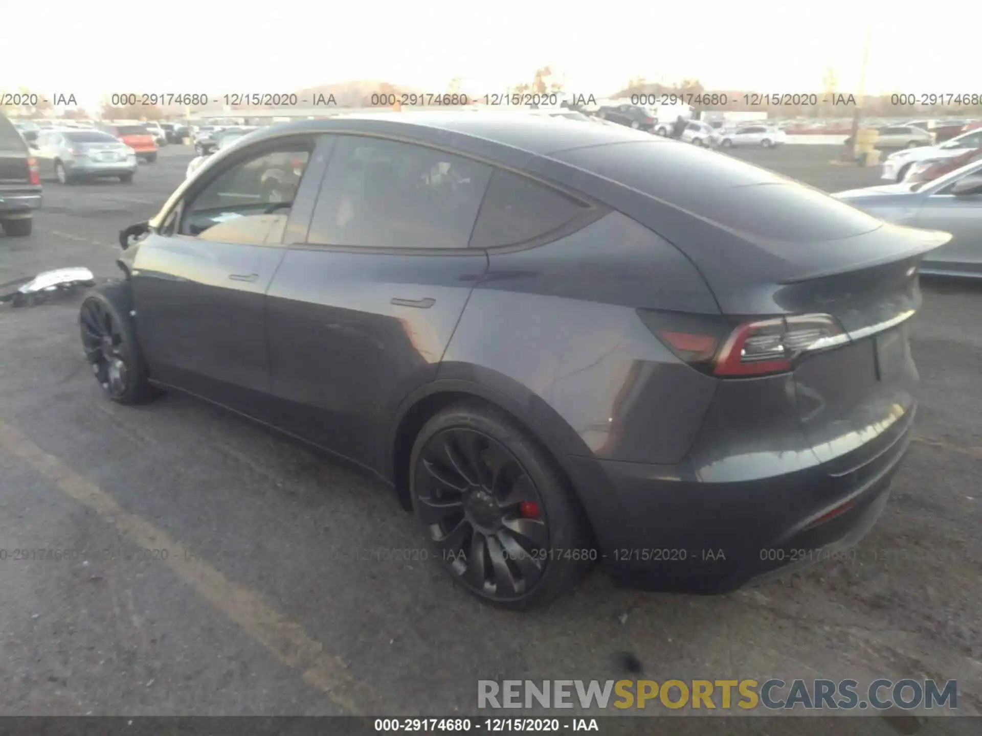 3 Фотография поврежденного автомобиля 5YJYGDEF6LF013876 TESLA MODEL Y 2020