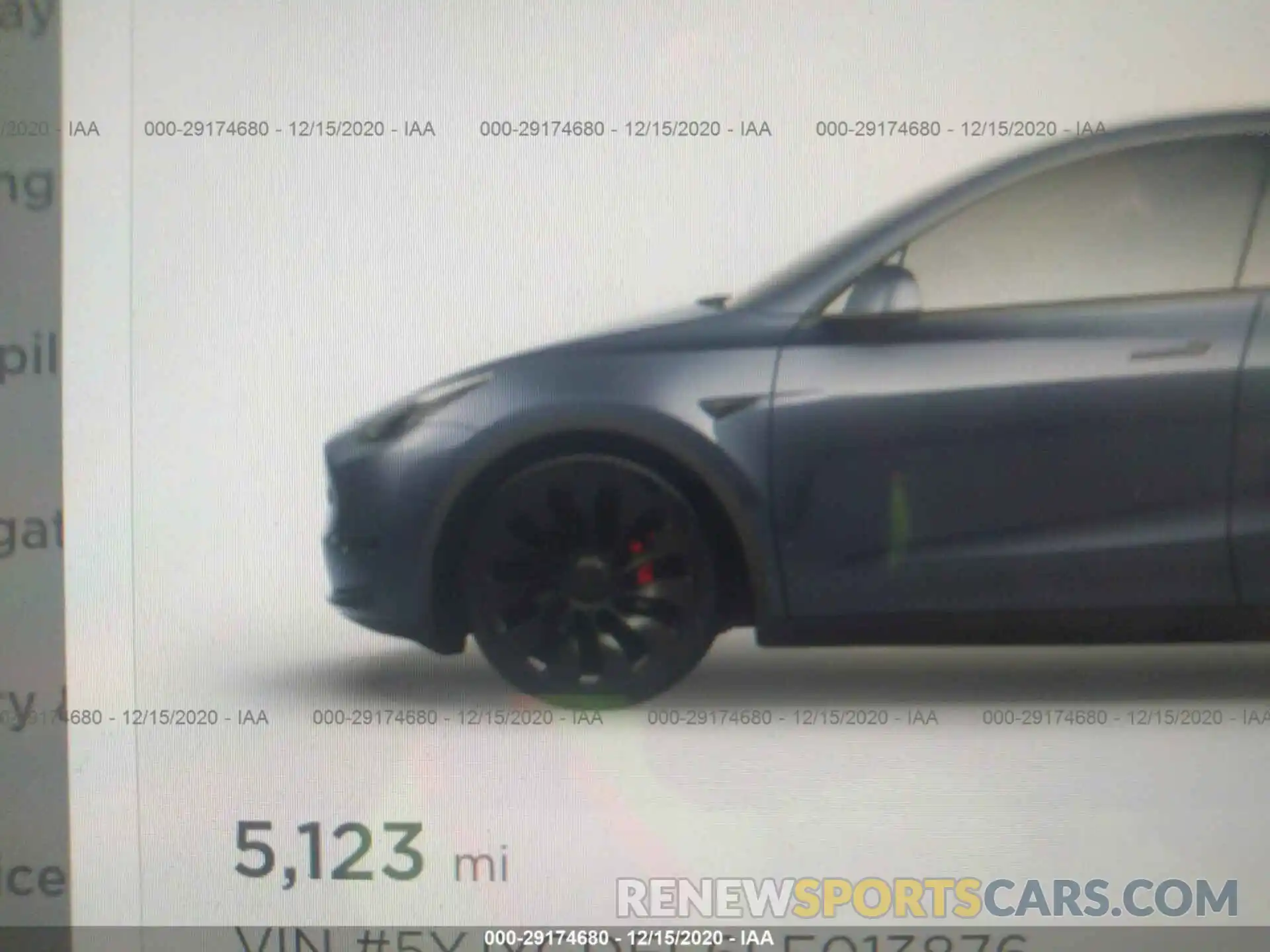 7 Photograph of a damaged car 5YJYGDEF6LF013876 TESLA MODEL Y 2020