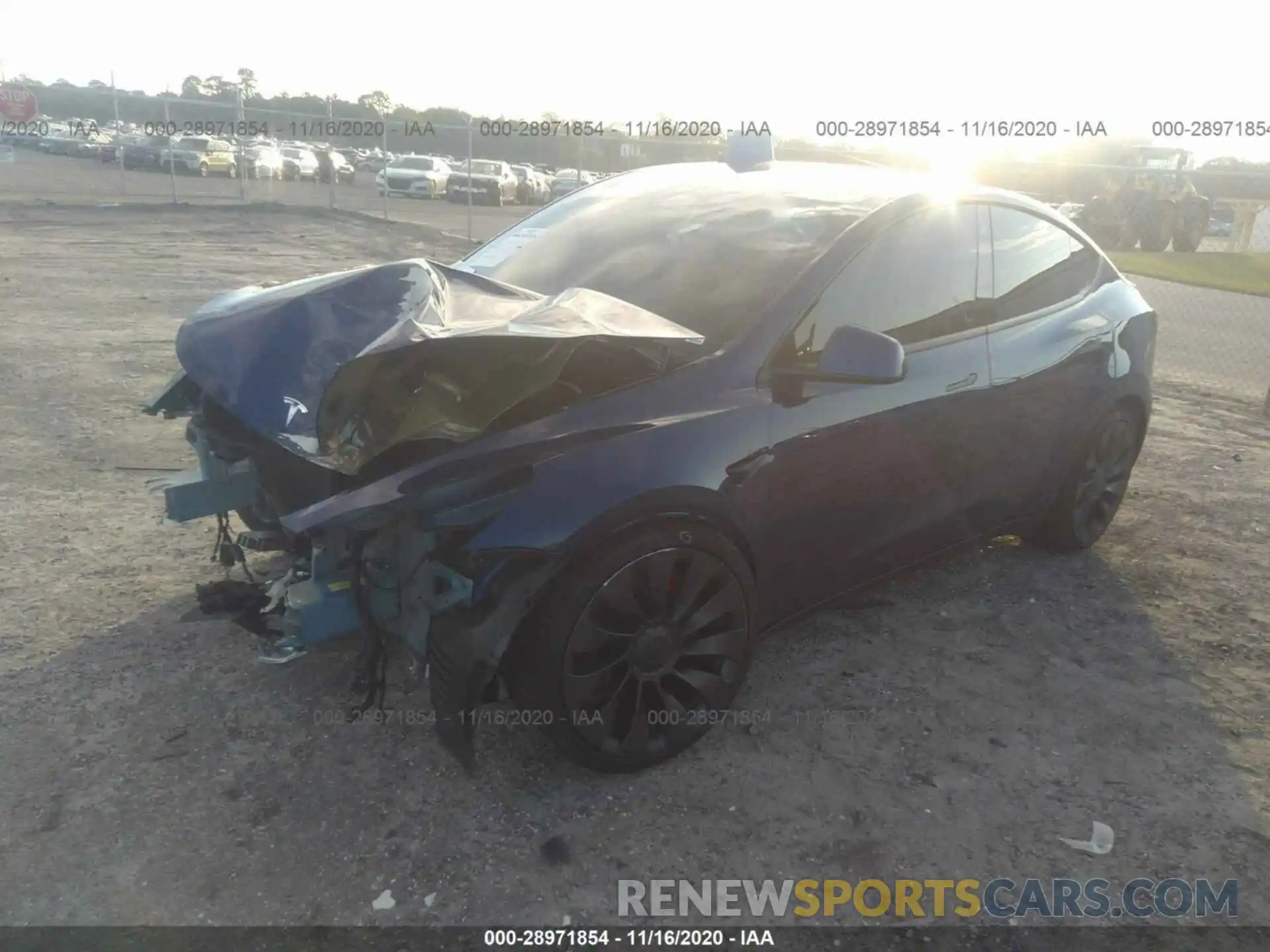 2 Фотография поврежденного автомобиля 5YJYGDEF6LF046666 TESLA MODEL Y 2020