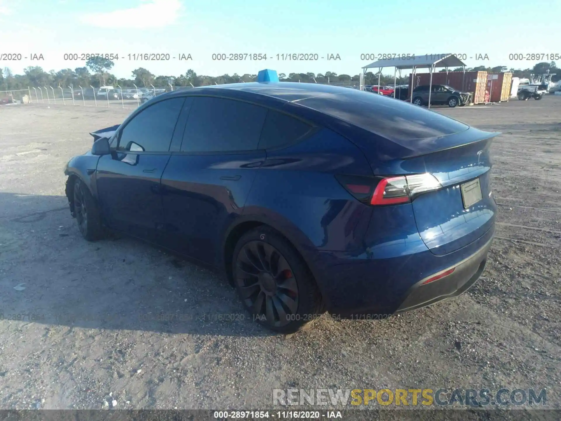 3 Фотография поврежденного автомобиля 5YJYGDEF6LF046666 TESLA MODEL Y 2020