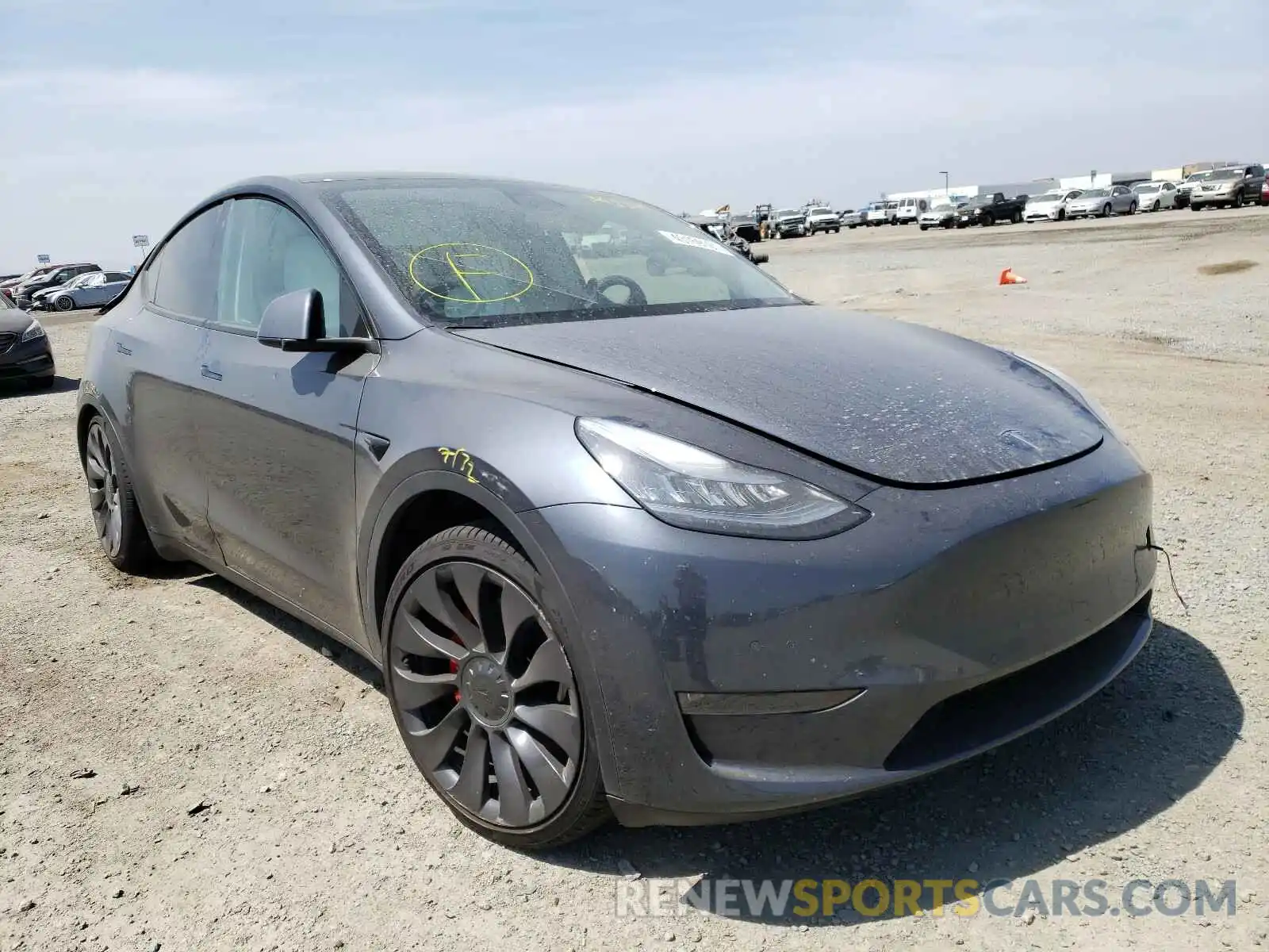 1 Photograph of a damaged car 5YJYGDEF6LF058879 TESLA MODEL Y 2020